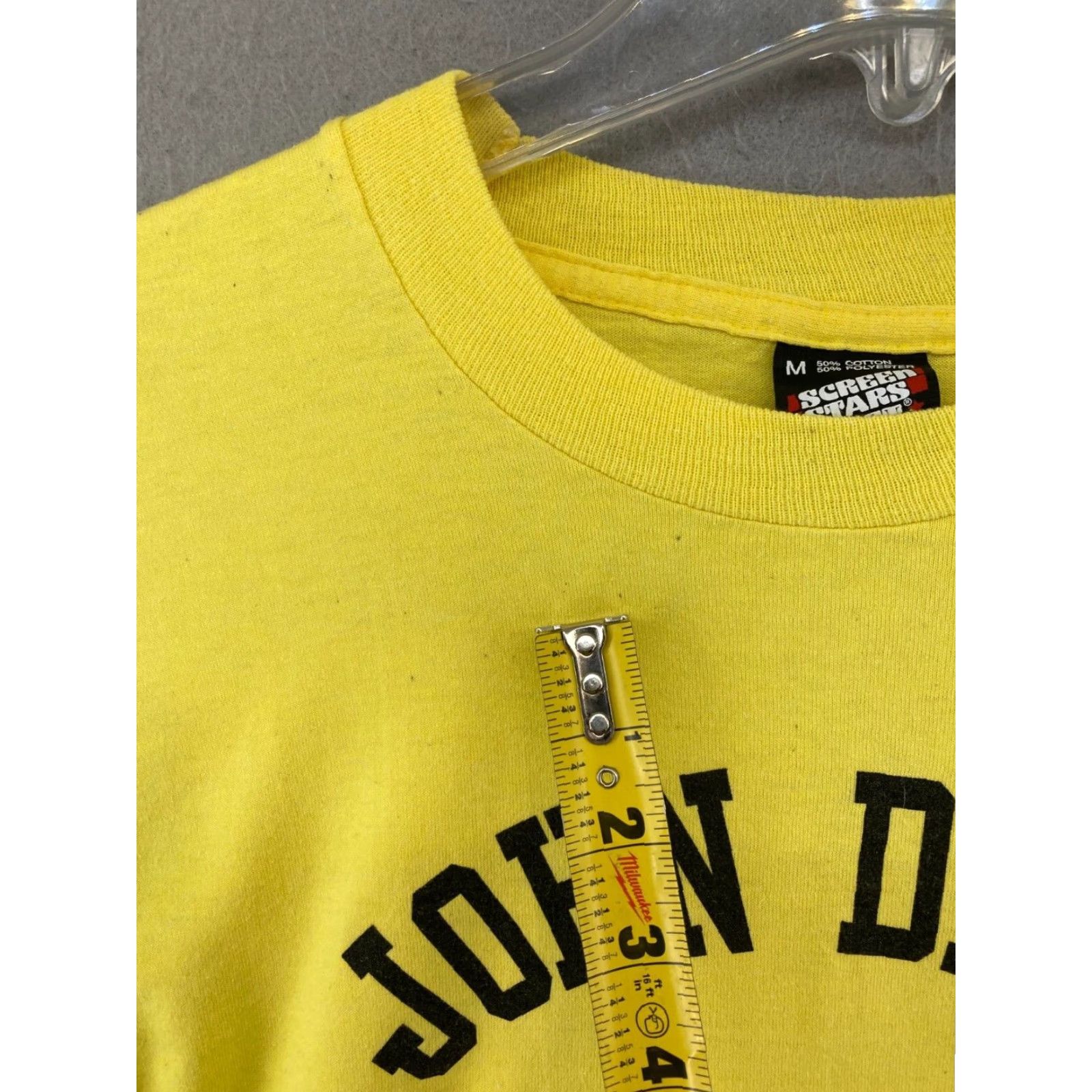 Vintage VINTAGE Screen Stars Best TShirt Shirt Mens M Yellow USA 90s Graphic Print Crew Neck Short Sleeve Jersey Yellow 90s Mens Size US M / EU 48-50 / 2 - 6 Thumbnail
