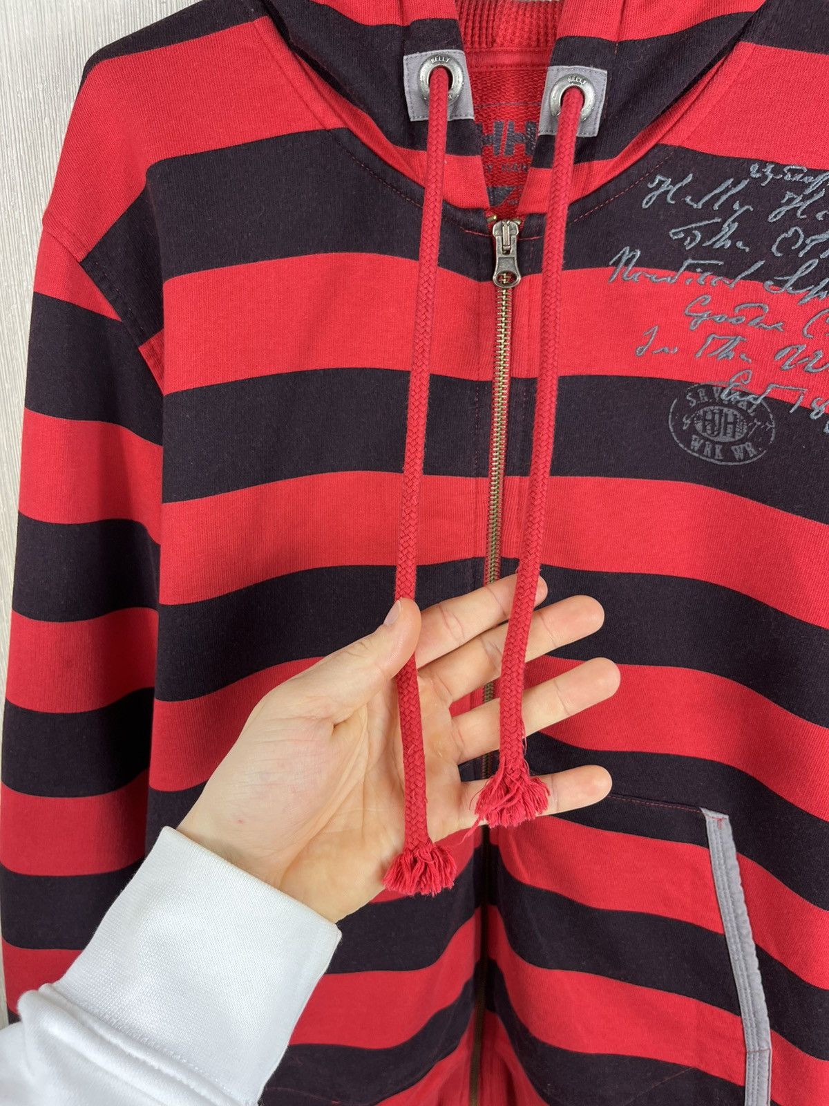 Helly Hansen × Seditionaries × Vintage Vintage Helly Hanse y2k zip hoodie striped sweatshirt Size US M / EU 48-50 / 2 - 11 Thumbnail