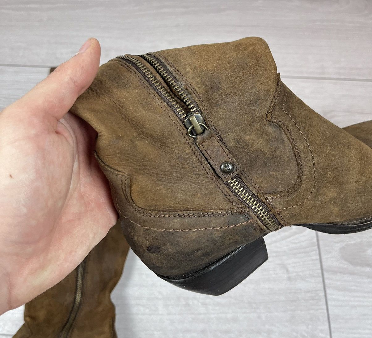 Frye Frye USA Brown Suede High Knee Rancho Womens Boots Size US 7.5 / IT 37.5 - 19 Thumbnail