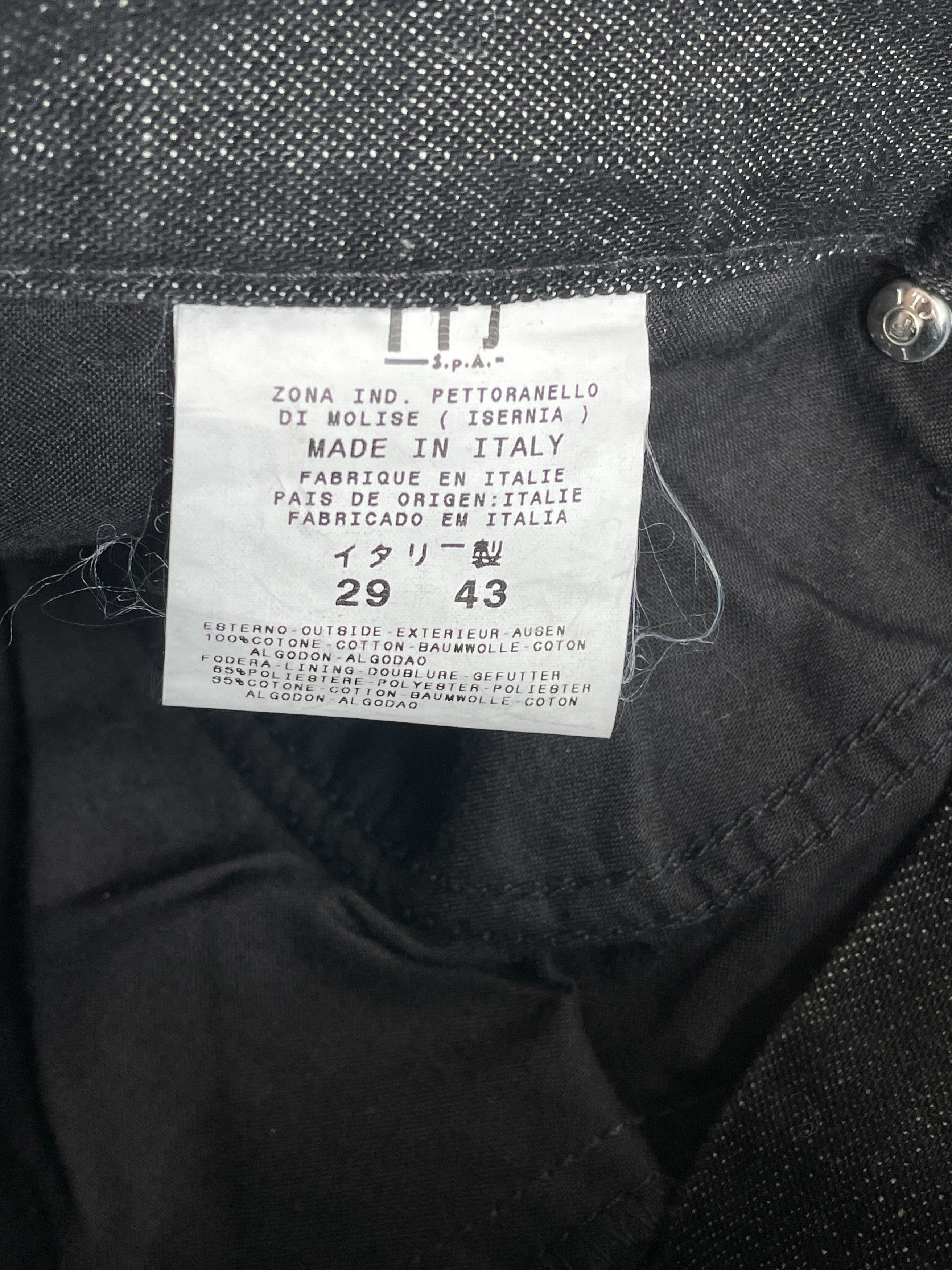 very long jeans