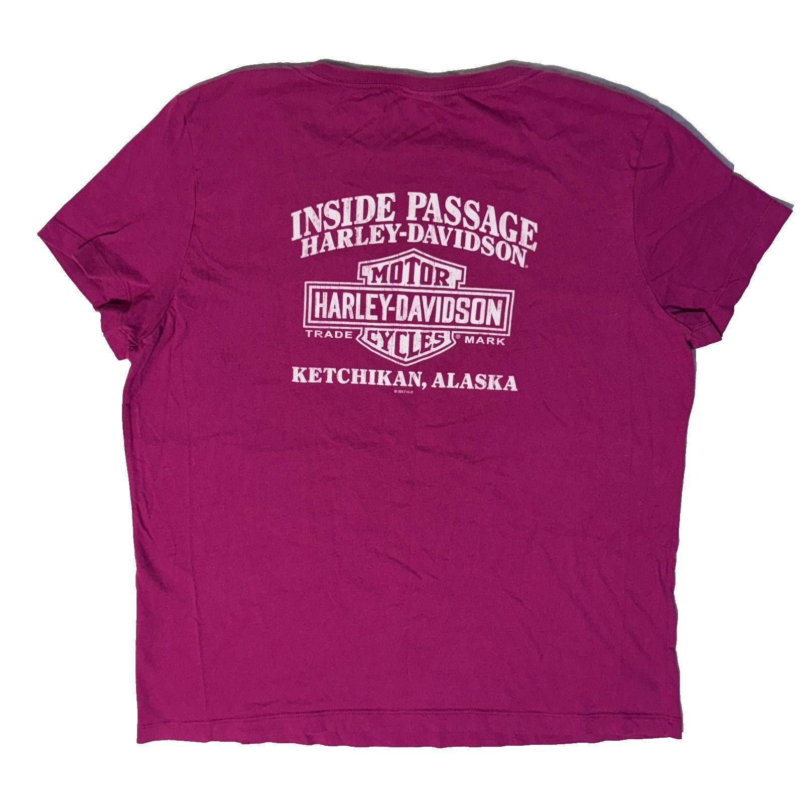Harley Davidson Harley Davidson Inside Passage Ketchikan Alaska Pink Short S Size L / US 10 / IT 46 - 2 Thumbnail