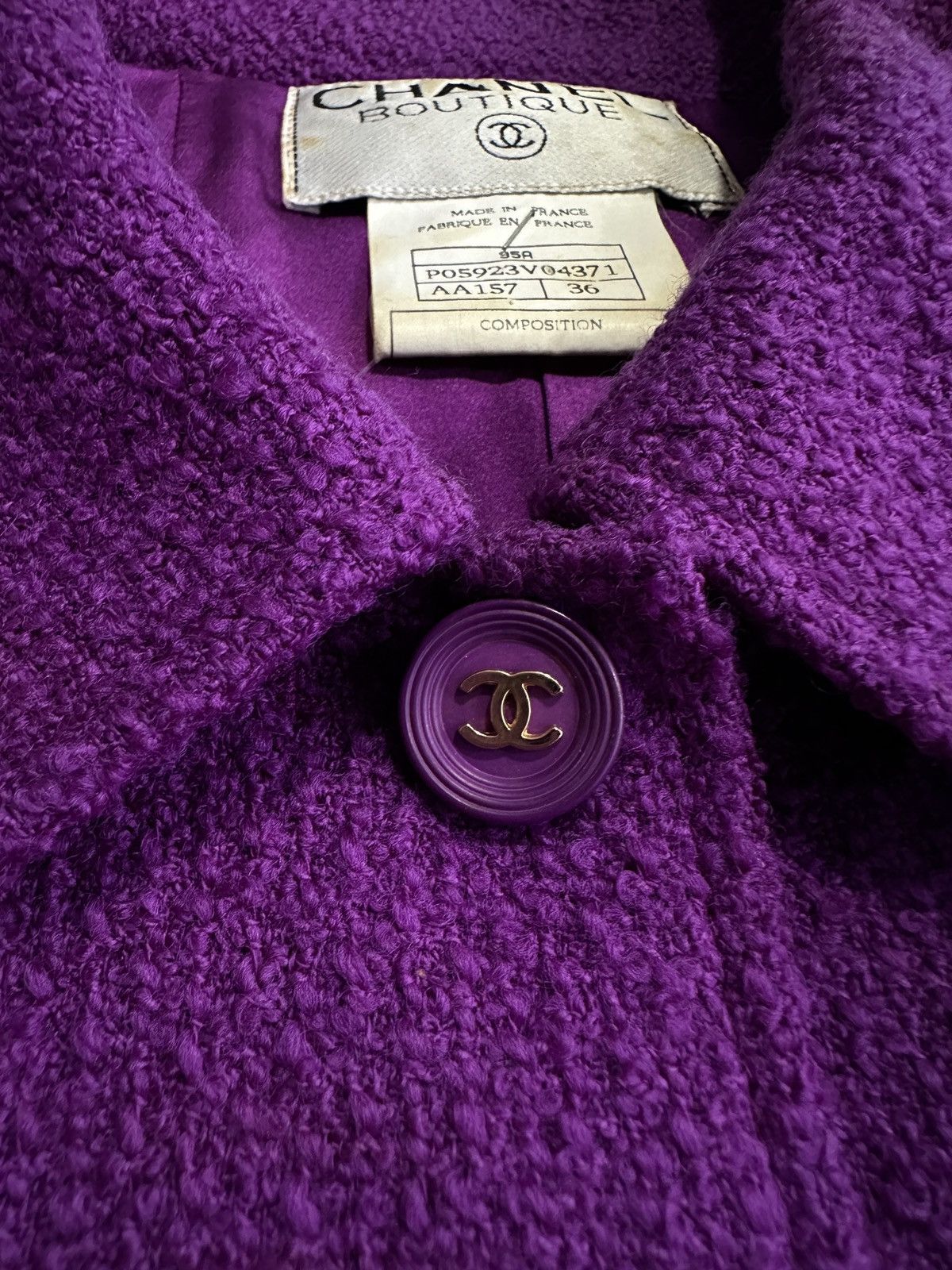 Chanel Barbie Collection - 1995 Chanel Tweed Set Size XS / US 0-2 / IT 36-38 - 8 Thumbnail