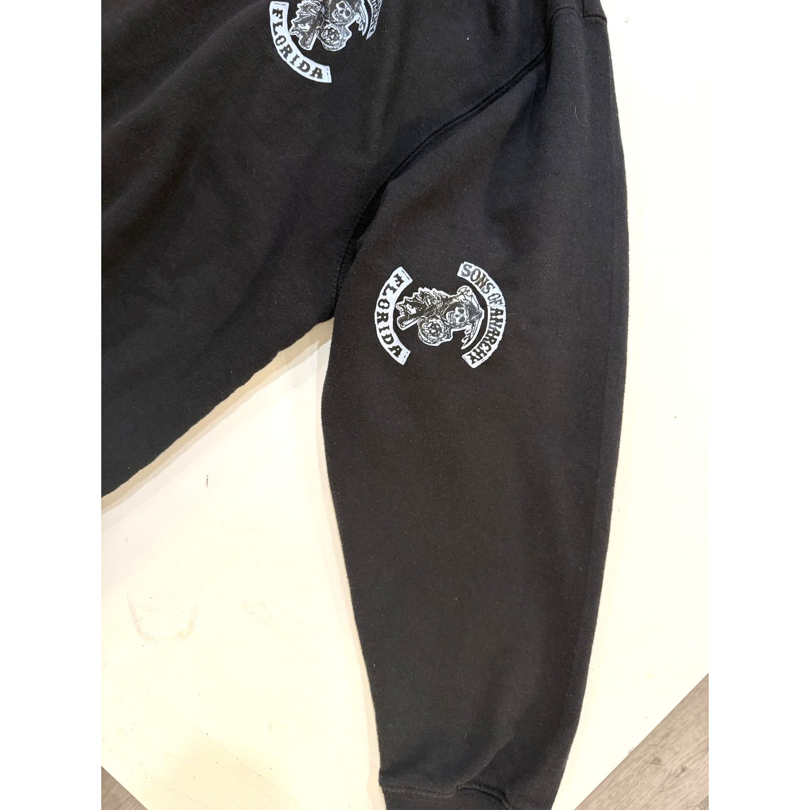 & Other Stories Vintage 90s Sons Of Anarchy Hoodie Men 2XL Grim Reaper Biker Size US XXL / EU 58 / 5 - 3 Thumbnail