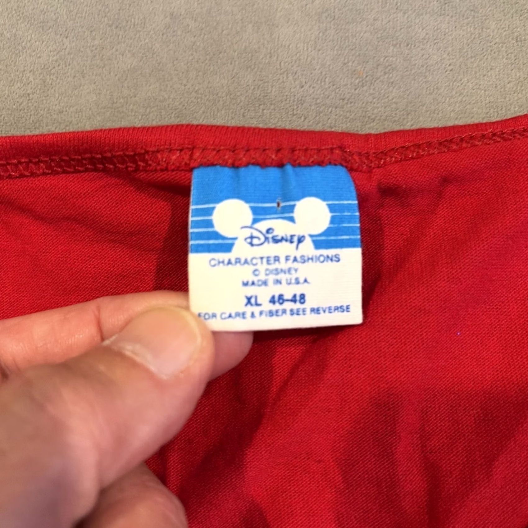 Disney VINTAGE Disney Mickey Mouse Red Tank Top MADE IN USA Men’s XL Tank Top Men XL Red Size US XL / EU 56 / 4 - 3 Thumbnail