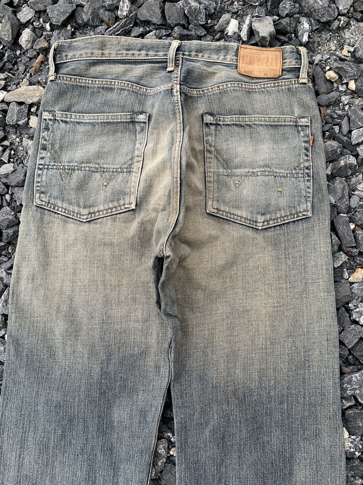 Edwin VINTAGE EDWIN 505Z SELVEDGE RUSTY JAPANESE DISTRESSED DENIM Size US 34 / EU 50 - 8 Thumbnail
