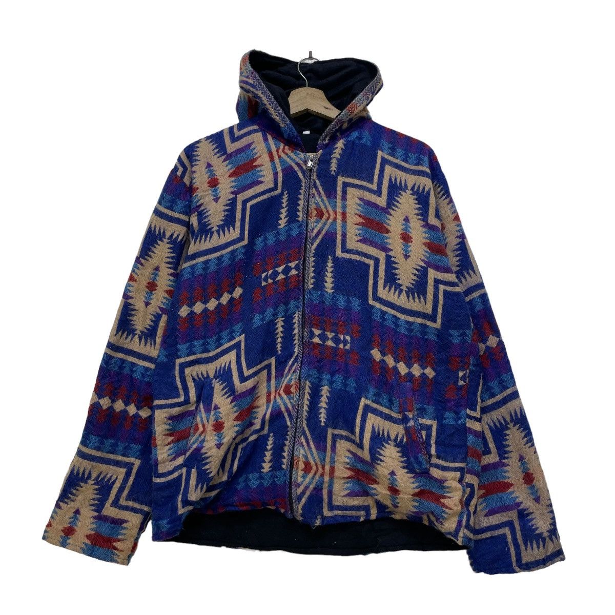 Handmade Awesome Hand Made Native Printed Hoody Jacket Size US M / EU 48-50 / 2 - 1 Thumbnail