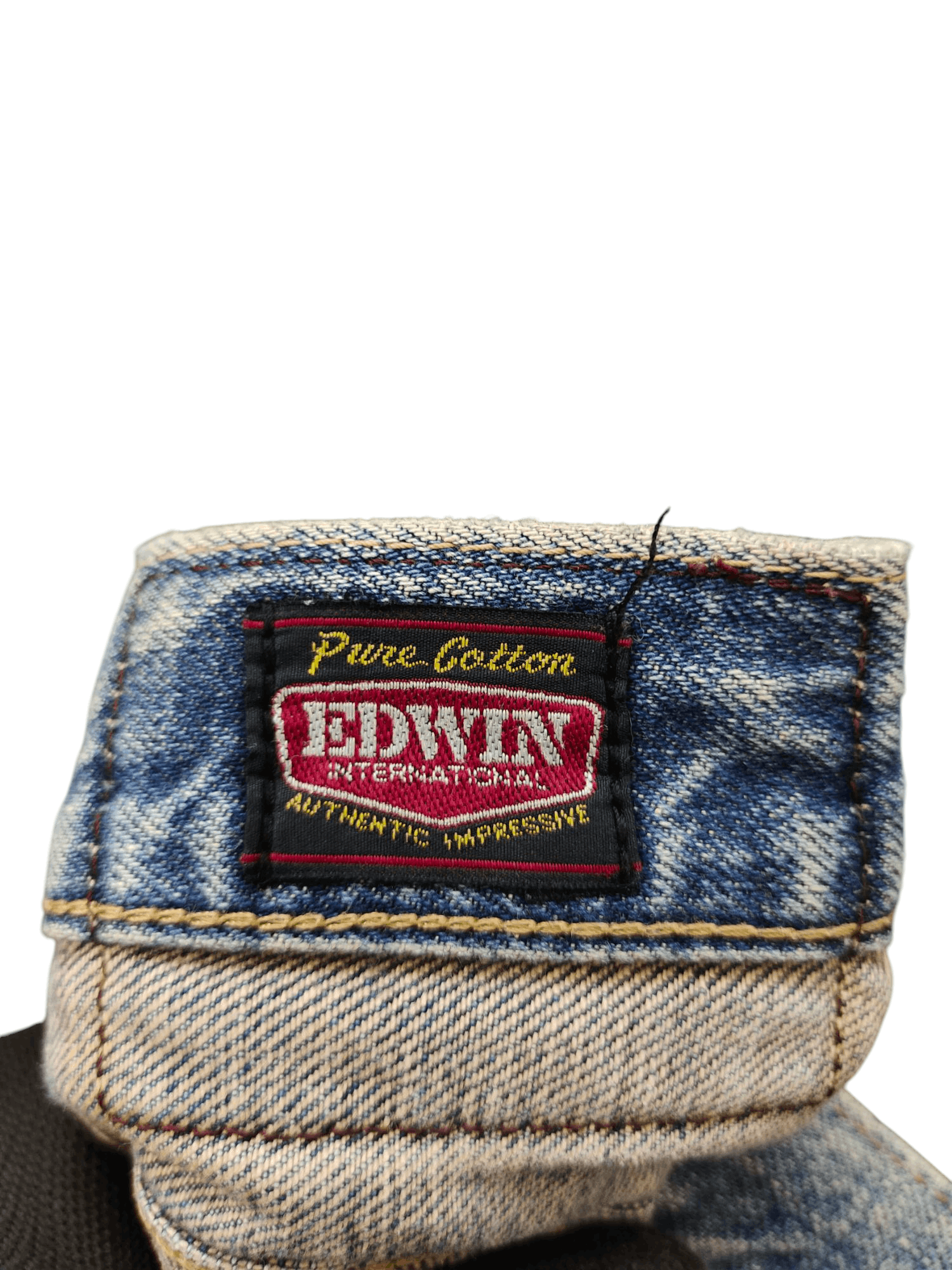 Edwin Baggy Jeans Edwin Japan Distress Faded Denim Wide Leg Jnco Size US 31 - 11 Thumbnail