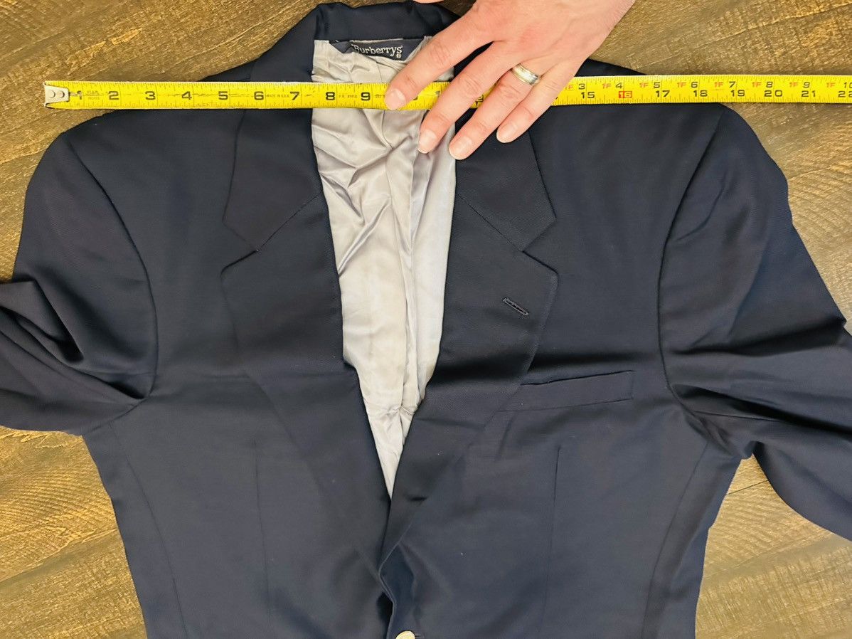 Burberry Burberrys Vtg Suit Jacket Mens 42 Single Breasted 100% Wool Size 42R - 6 Thumbnail