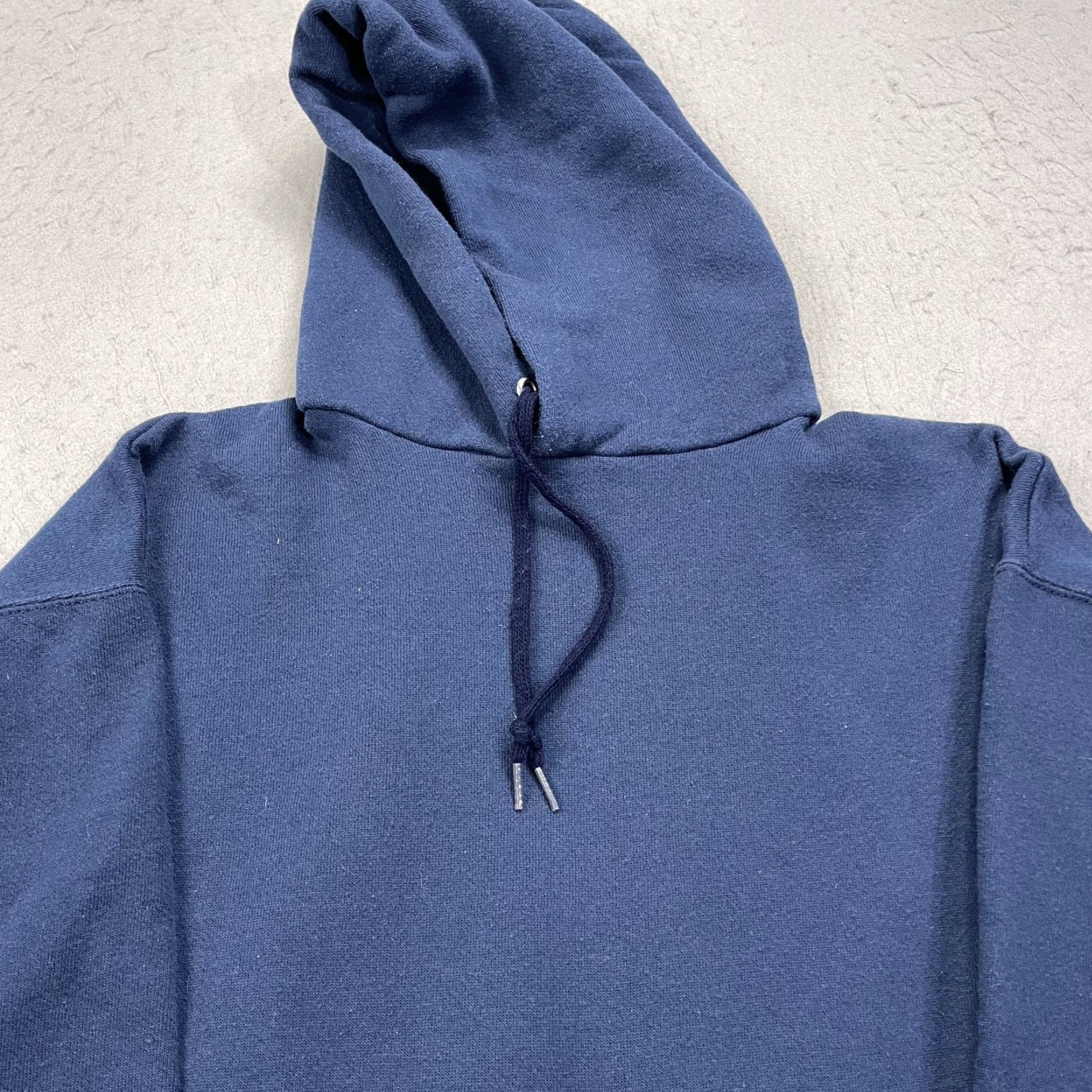 Tultex VINTAGE Tultex Hoodie Mens Large Blue Blank Ultra Fleece 350 Sweatshirt 90s Size US L / EU 52-54 / 3 - 2 Thumbnail