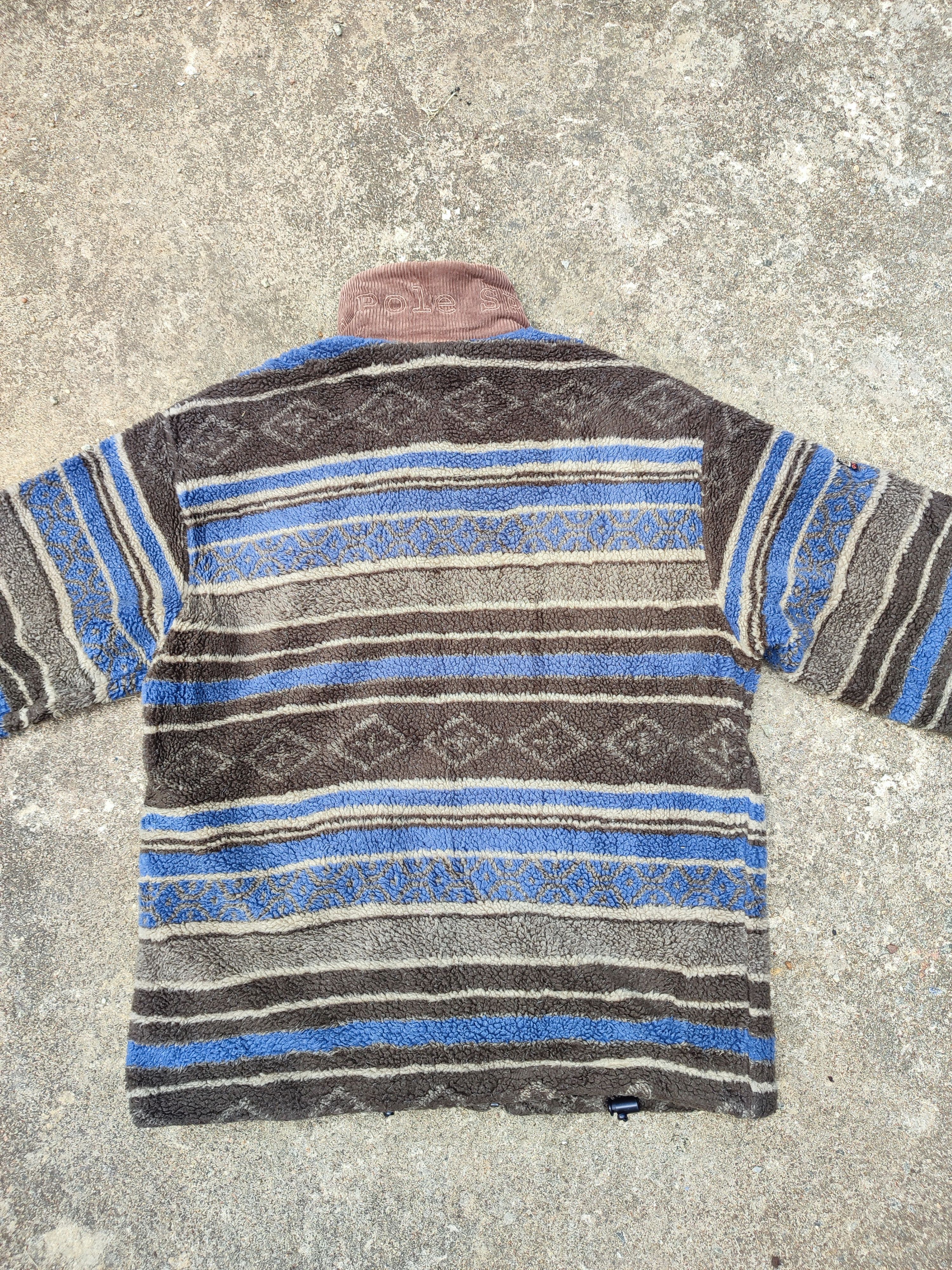 L.L. Bean × Vintage 🔥STEAL🔥 Vintage Striped Fleece Jacket By L.L Bean Size US L / EU 52-54 / 3 - 9 Thumbnail