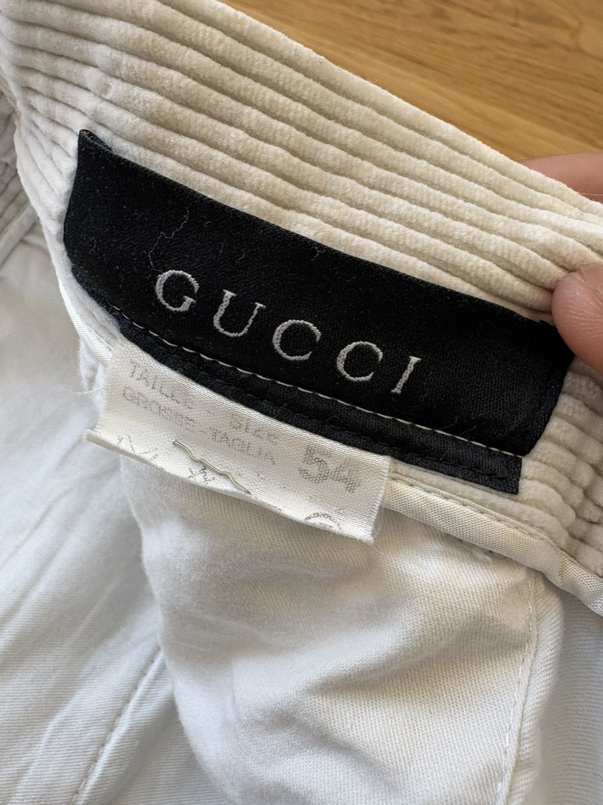 Gucci Gucci Off White Ivory Corduroy Pants Made in Italy 54 38x32 Size US 38 / EU 54 - 5 Thumbnail