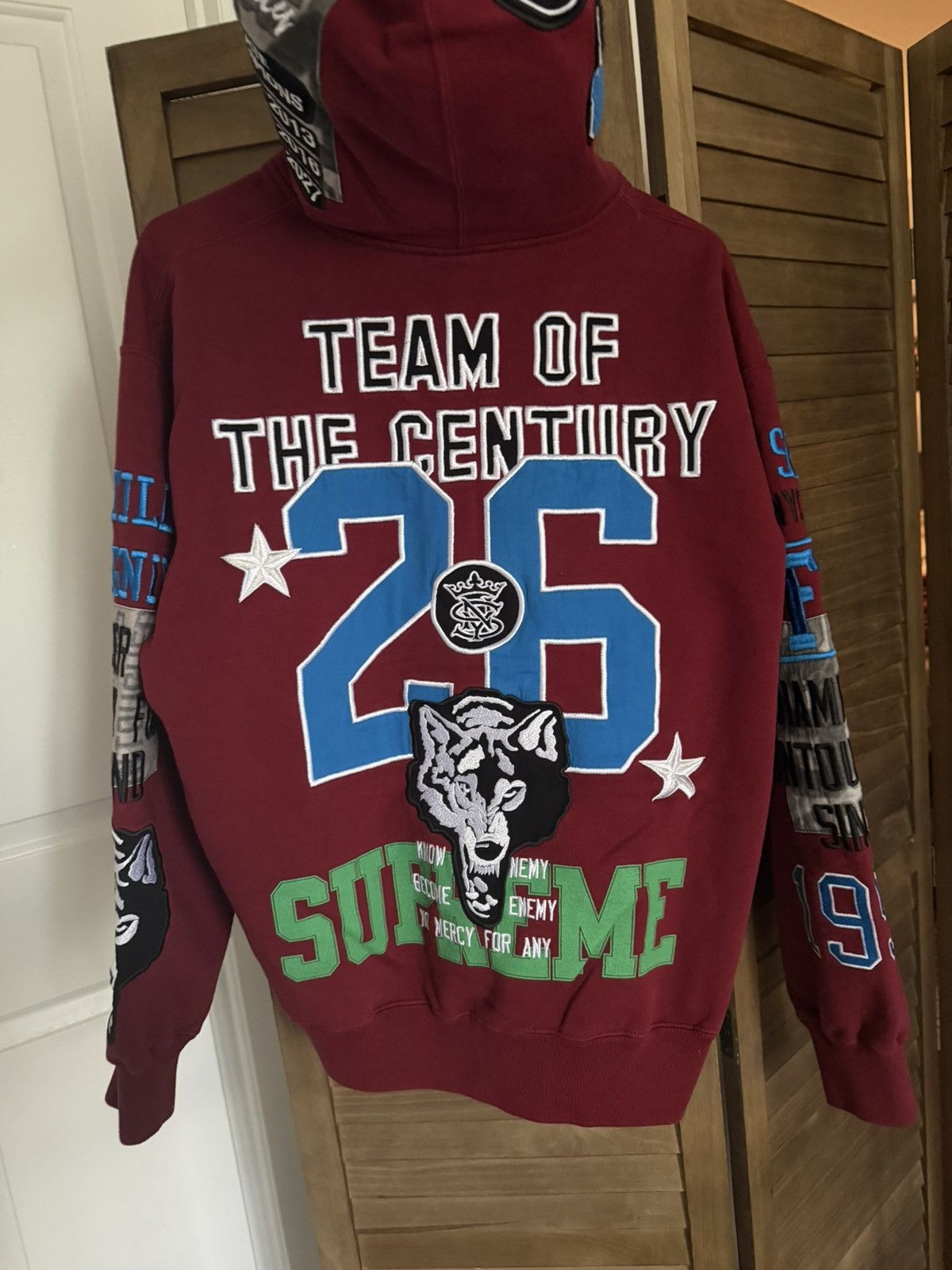 Supreme Warriors Appliqué Zip Up Hooded Sweatshirt Size US M / EU 48-50 / 2 - 4 Thumbnail