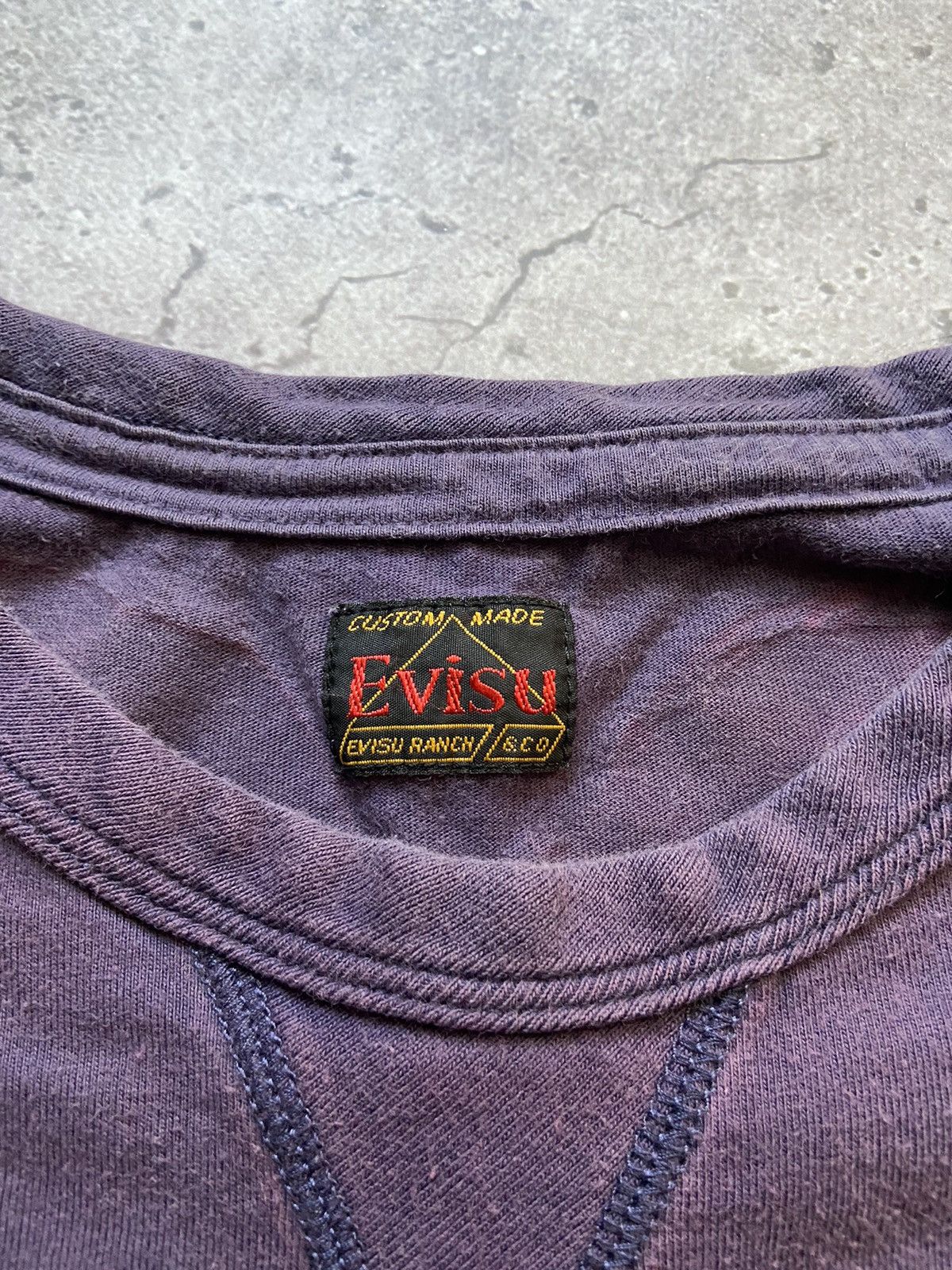 Evisu Vintage Sun Faded Evisu longsleeve t-shirt big logo Size US XL / EU 56 / 4 - 8 Thumbnail
