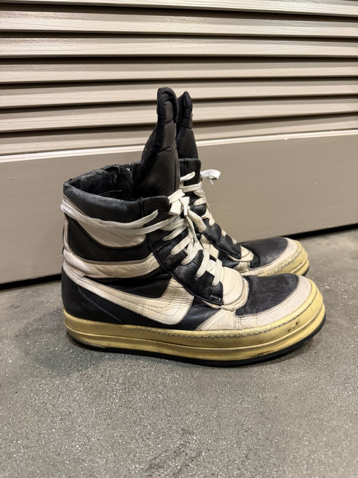Rick Owens AW06 Oreo Geobasket Dunks Size US 9.5 / EU 42-43 - 1 Thumbnail