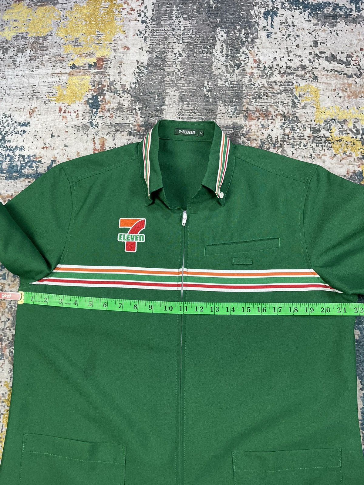 Seven 7 Vintage 7-Eleven Short Sleeve Zipper Work Uniform Size US M / EU 48-50 / 2 - 8 Thumbnail