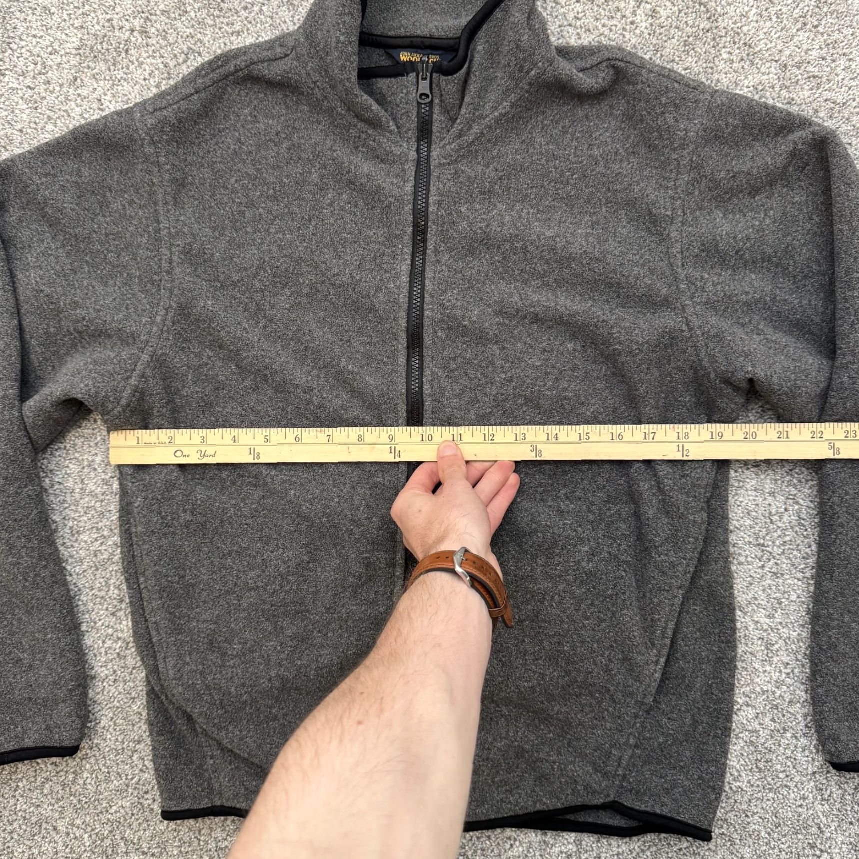 Vintage Woolrich Jacket Mens M Gray Full Zip Fleece Lined Ash Outdoor Warm Pullover Size US M / EU 48-50 / 2 - 3 Thumbnail