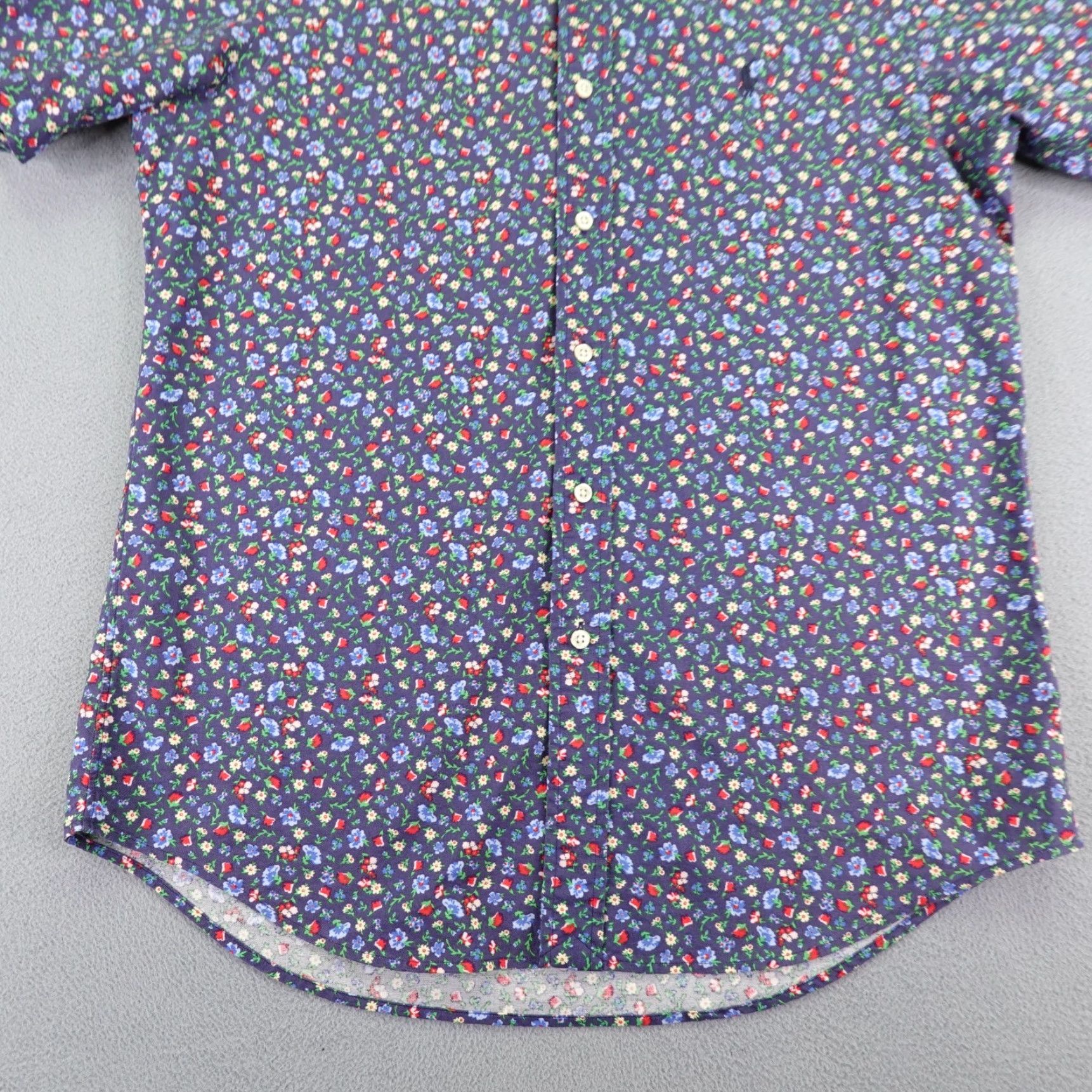 Ralph Lauren Ralph Lauren Shirt Mens Medium Blue Ditsy Floral Button-Up Pony Logo Flowers Size US M / EU 48-50 / 2 - 4 Thumbnail