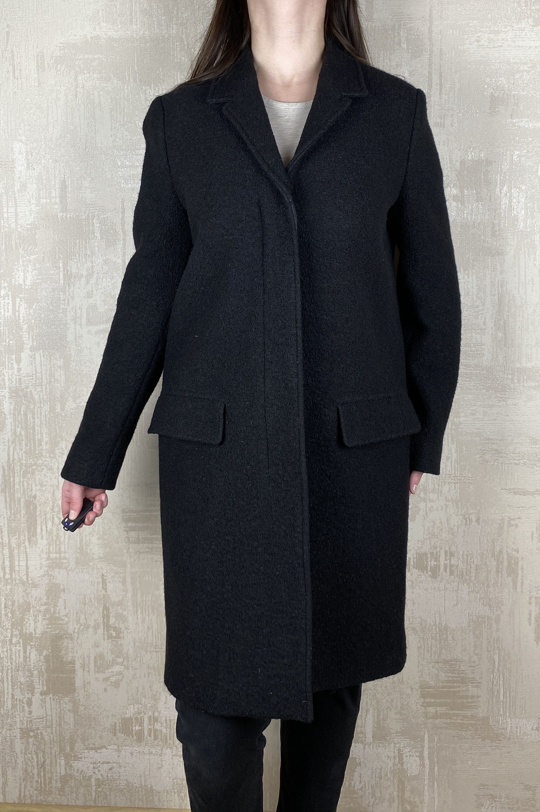 Arket Arket Nova Fides Wool Boucle Black Oversized Casual Coat Size M / US 6-8 / IT 42-44 - 1 Thumbnail