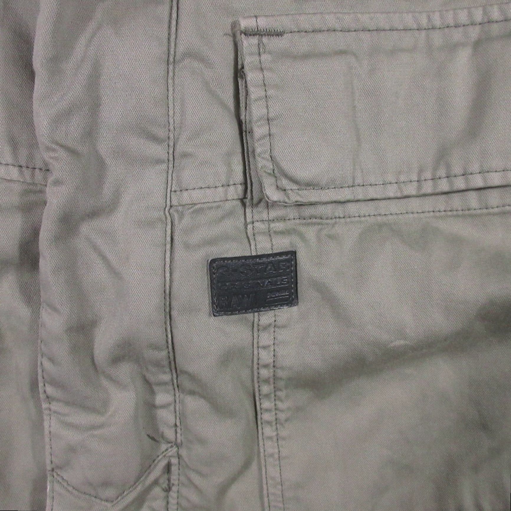 G-Star G-Star Cargo Jacket Womens 2XL Kaki Tan Military Epaulets Canvas Cotton Lightweight All Seasons Short Jacket Womens Size XXL / US 16-18 / IT 52-54 - 5 Thumbnail