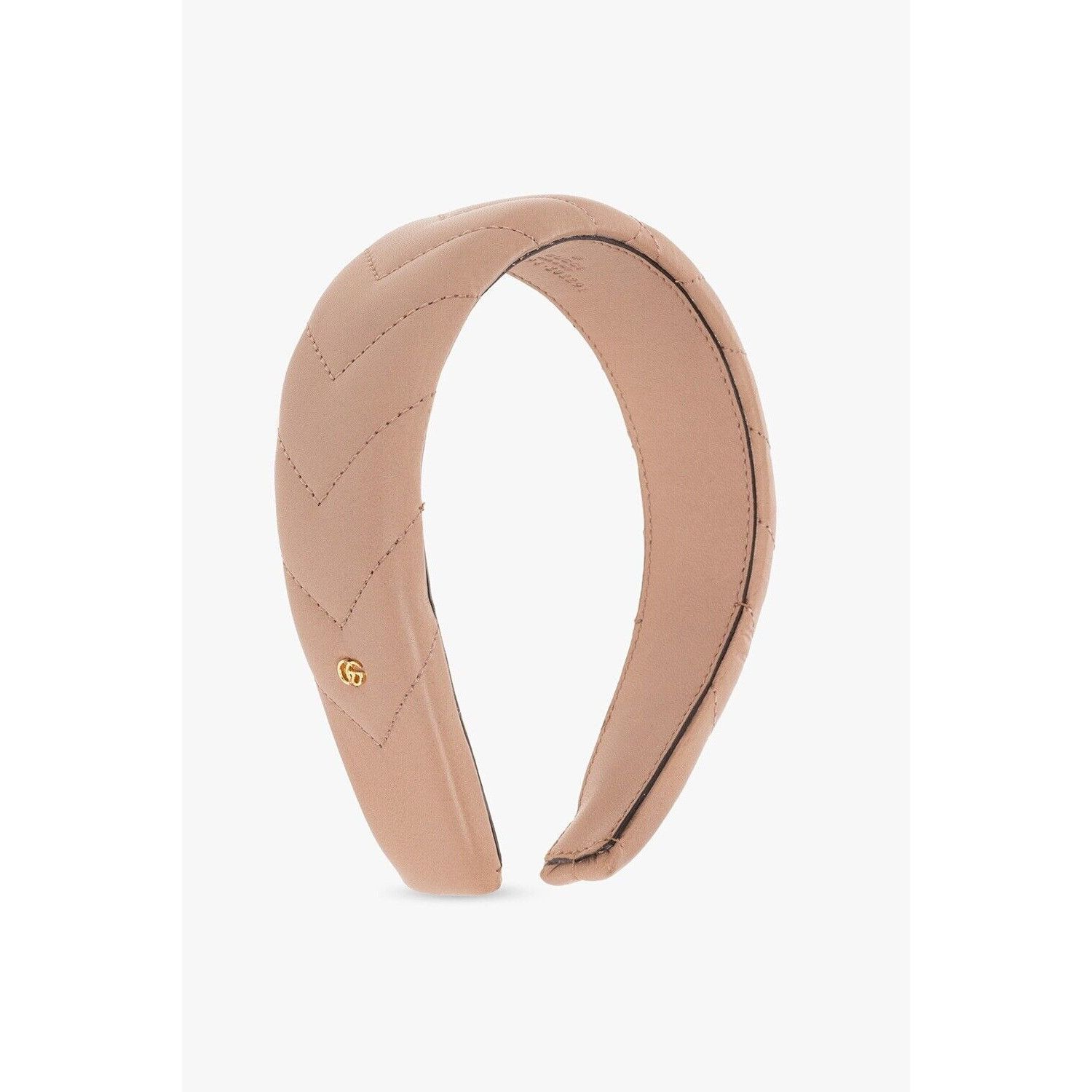 Gucci NWT GUCCI LEATHER POWDER HEADBAND ONE SIZE LIGHT NUDE Size ONE SIZE - 1 Thumbnail