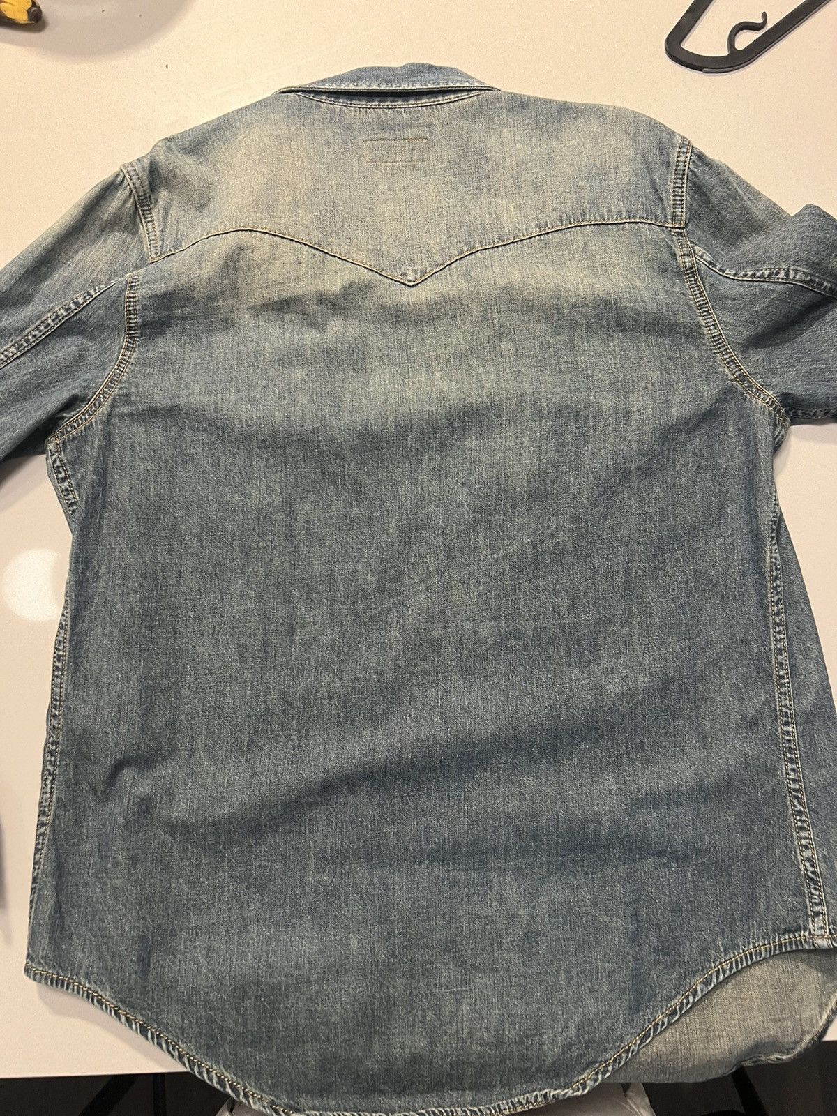Retail $900 Saint Laurent Western Denim Shirt