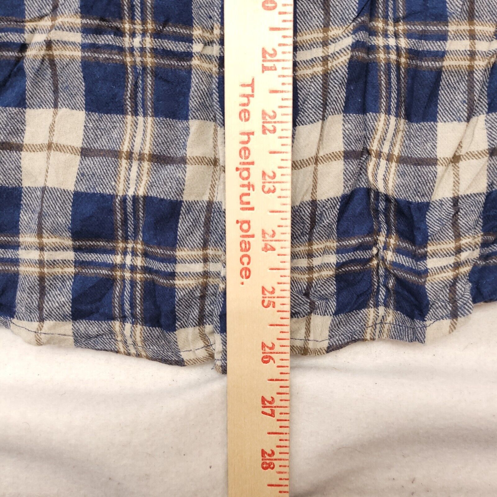 Retrofit Retrofit Madras Flannel Shirt Mens Size Small S Blue White Size US S / EU 44-46 / 1 - 8 Thumbnail
