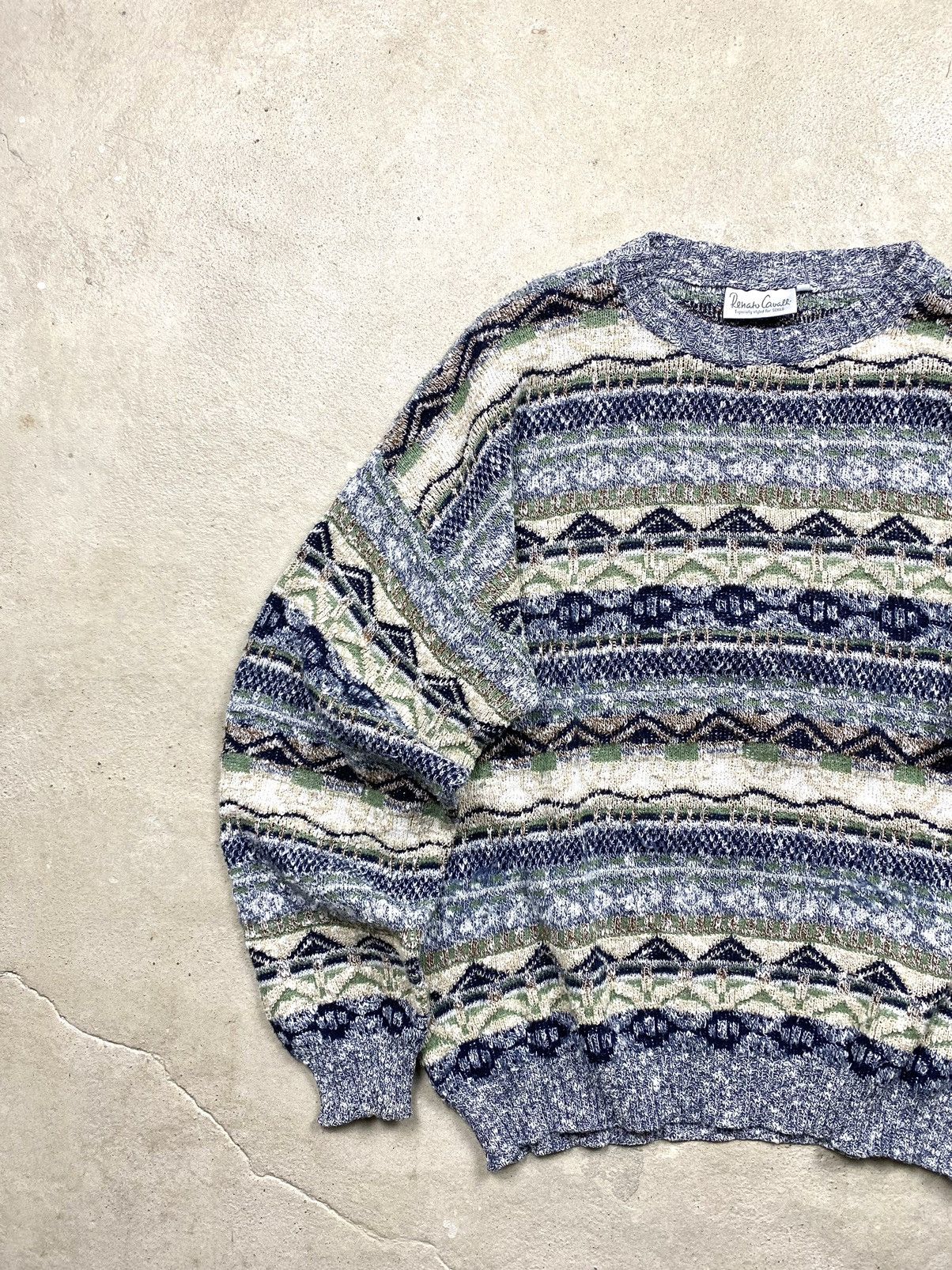 Coogi 90’s Japan Knit Striped Sweater Coogi style Carlo Colucci Size US M / EU 48-50 / 2 - 2 Thumbnail