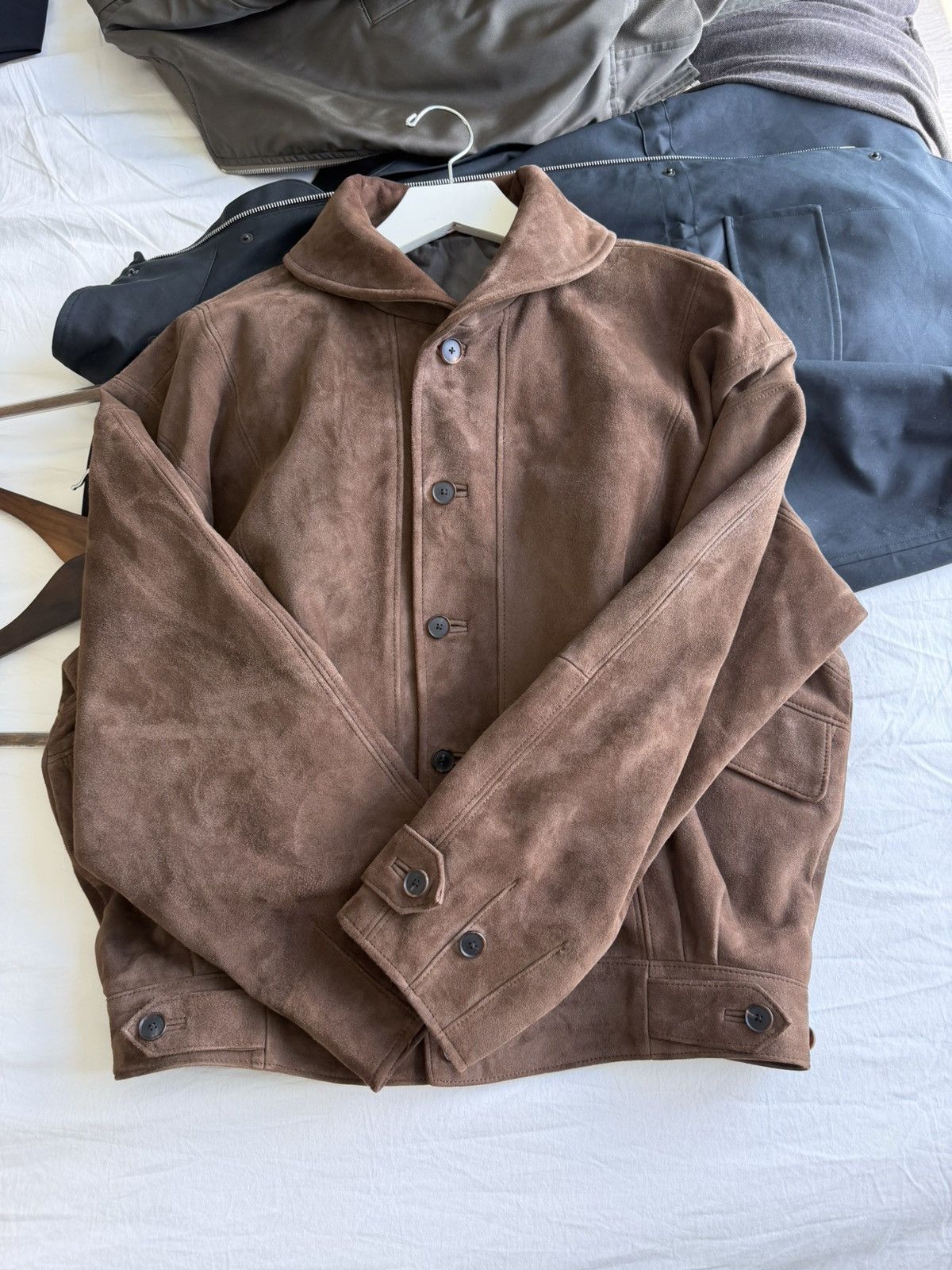 Auralee Auralee Silky Grain Suede Blouson Bomber Jacket $3366 Size US S / EU 44-46 / 1 - 3 Thumbnail