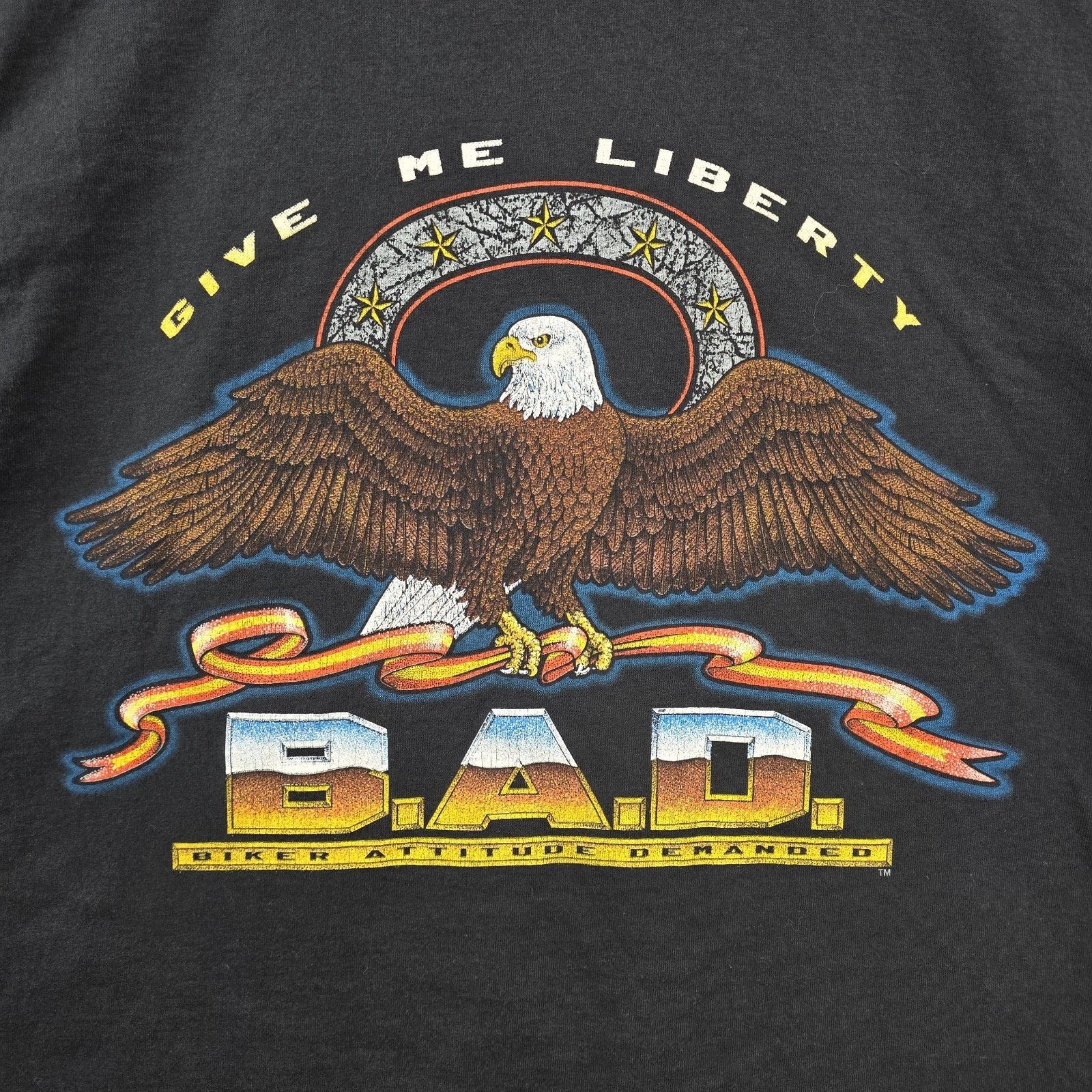 Jerzees Vintage Harley Davidson Specialist Shirt Large B.A.D. Eagle Size US L / EU 52-54 / 3 - 3 Thumbnail