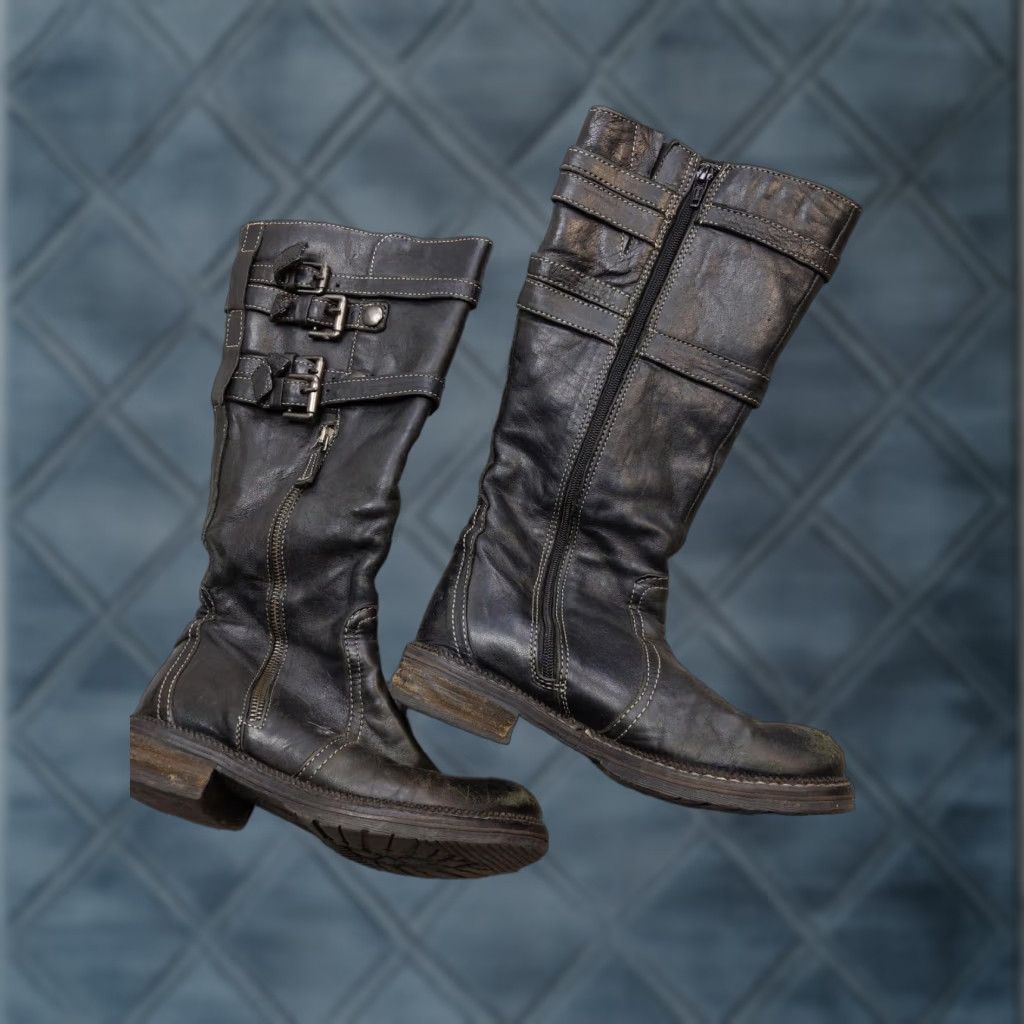 Diesel × Genuine Leather × Vintage Diesel Y2K Genuine Leather Knee