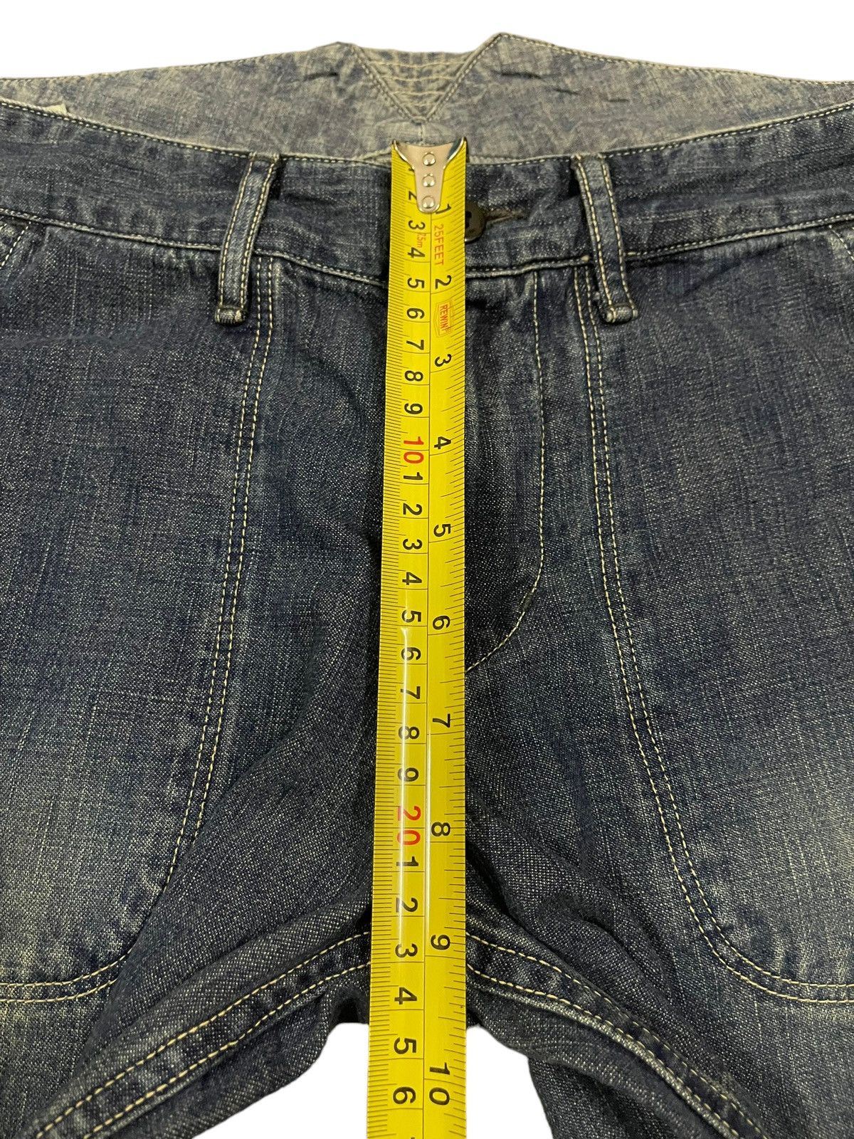 14th Addiction Vintage Japanese Brand Blue Wash Style Baggy Jeans Size US 30 / EU 46 - 14 Thumbnail