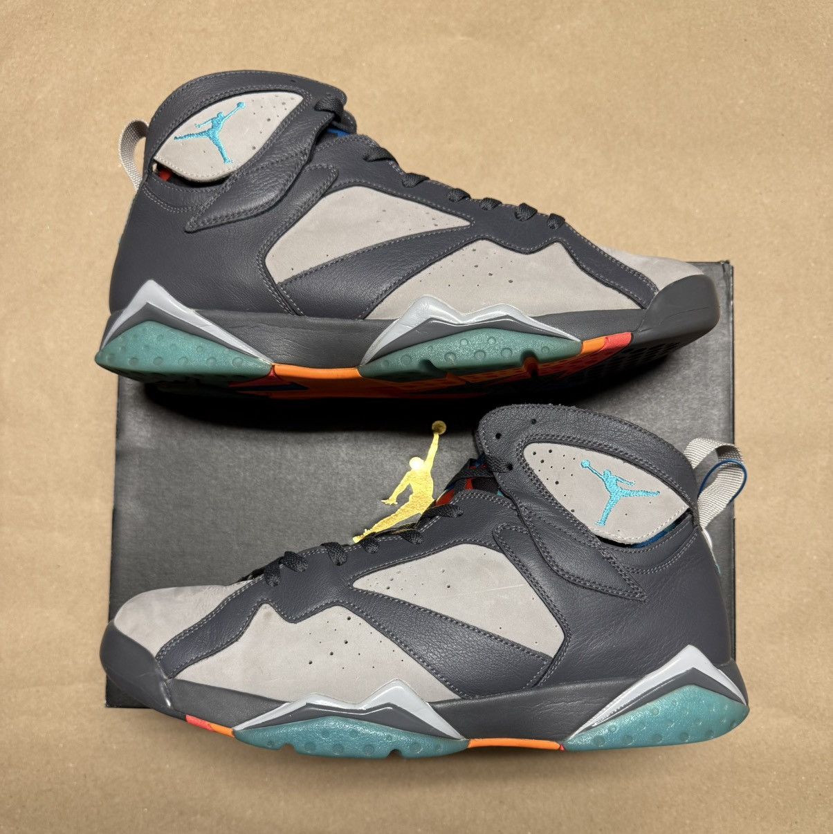 Jordan Brand Nike Air Jordan 7 VII Retro Barcelona Days Mens size 14! Size US 14 / EU 47 - 1 Thumbnail