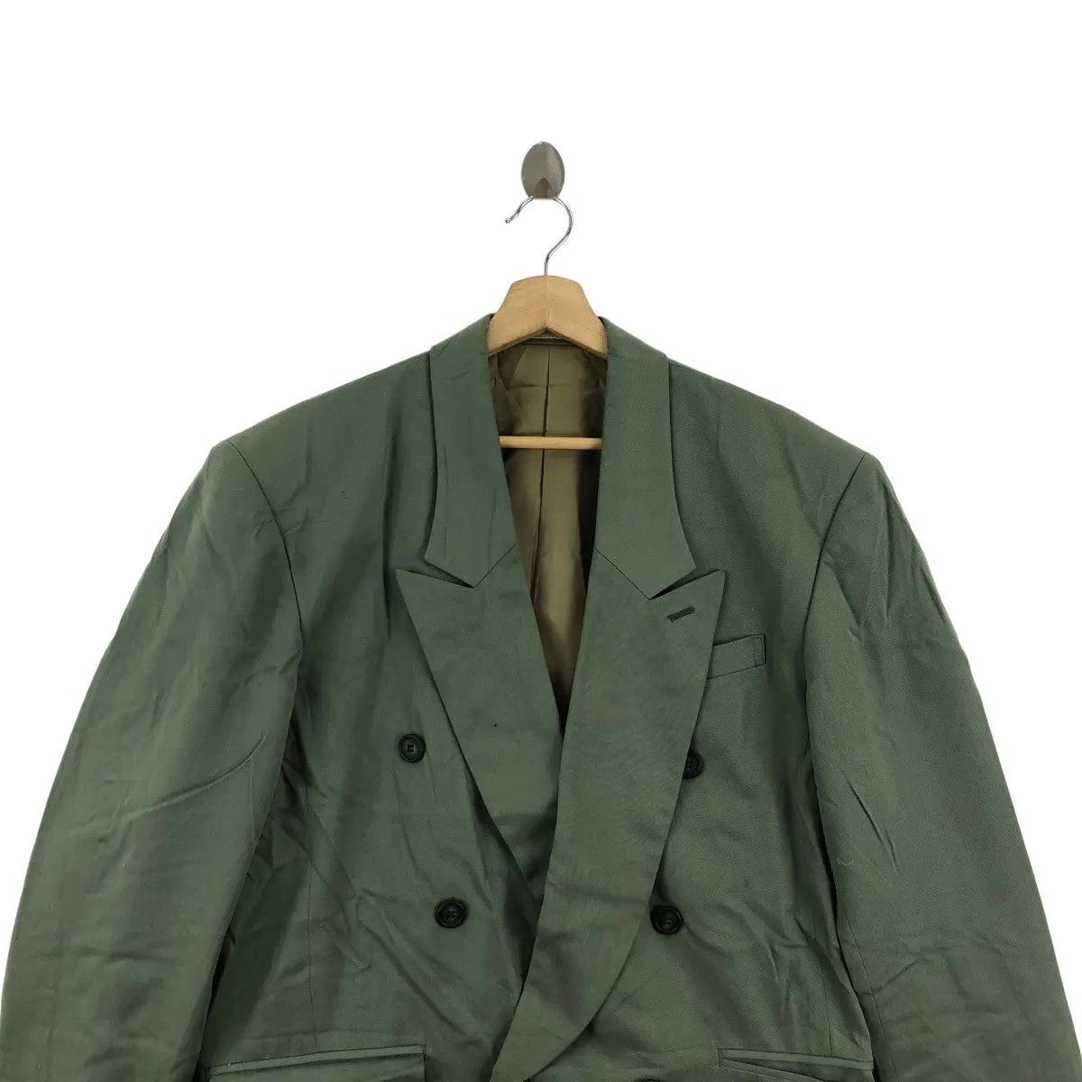 Vintage Vintage YA KURAUDO JAPAN Designer Double Breasted Blazer Size 42R - 5 Thumbnail