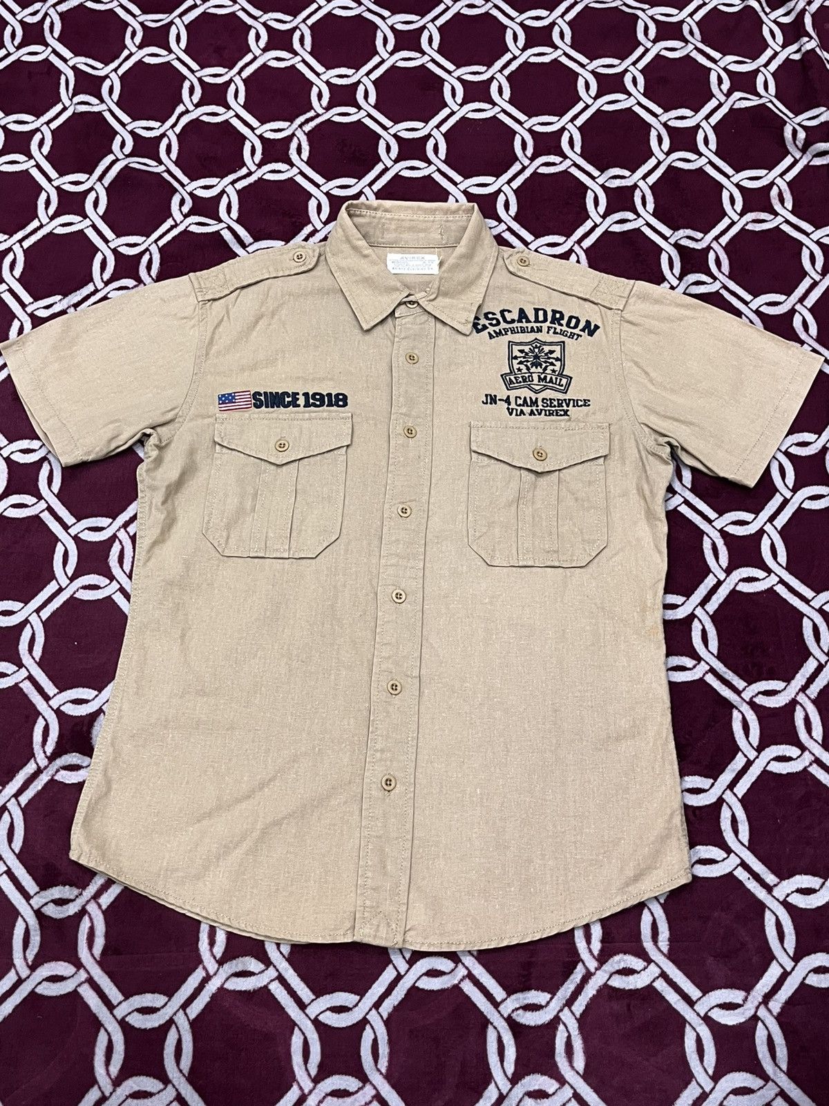 Avirex Avirex Escadron Amphibian Flight Workwear Shirt Size US M / EU 48-50 / 2 - 1 Thumbnail