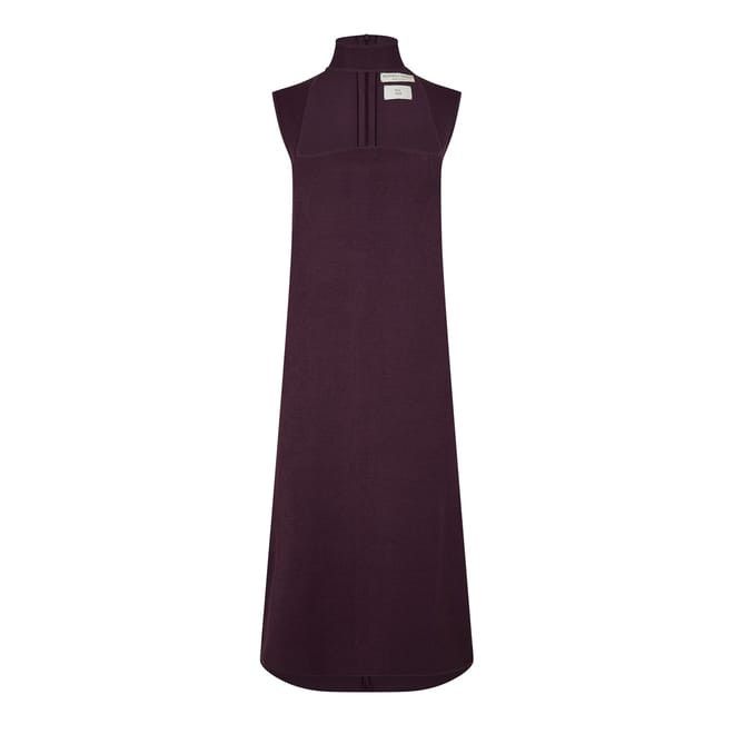 Bottega Veneta Bottega Veneta High Neck Midi Dress in Red Size L / US 10 / IT 46 - 1 Thumbnail