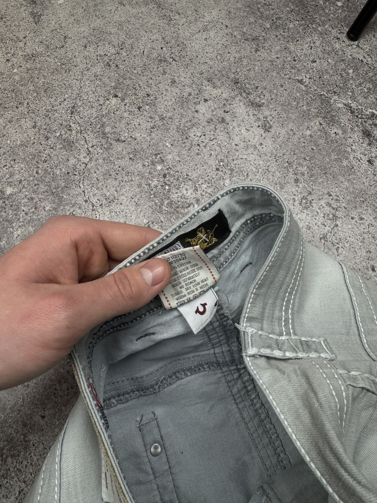 True Religion Vintage True Religion Y2K Baggy Flared Japanese Silver Jeans Size US 36 / EU 52 - 11 Thumbnail