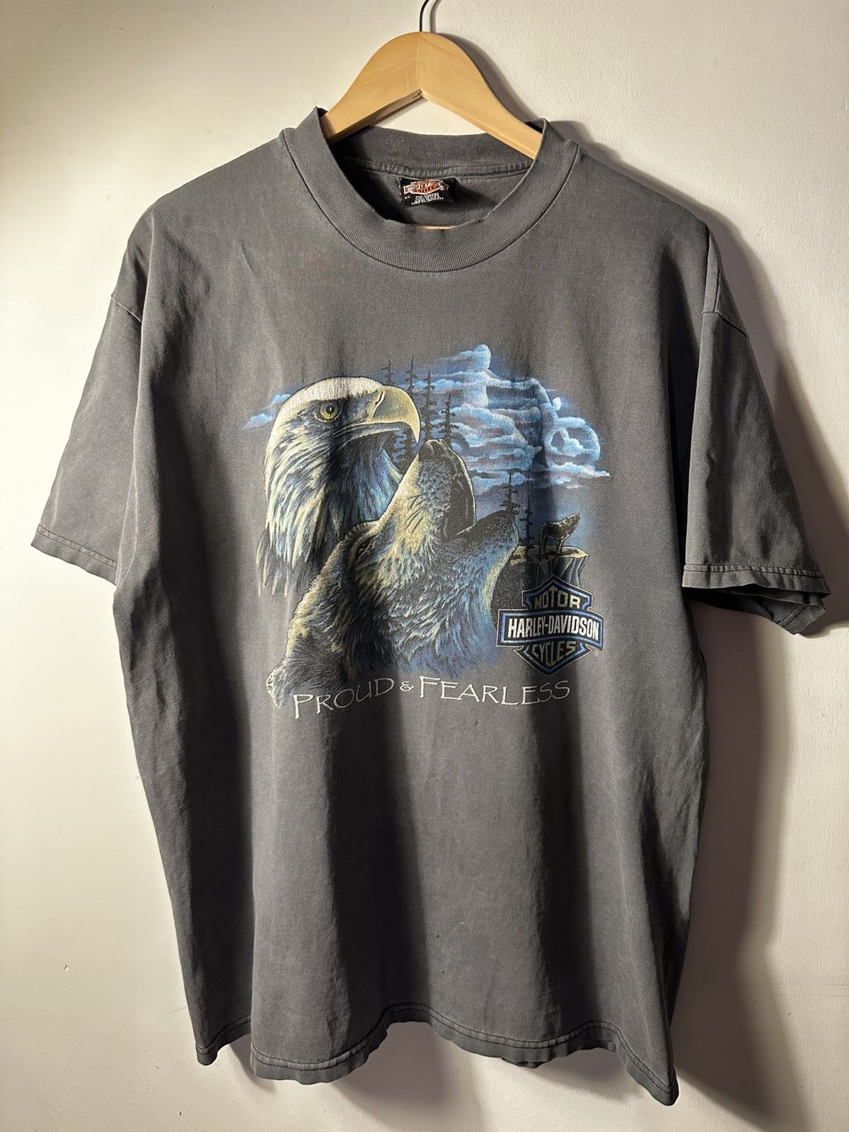 Harley Davidson × Vintage Vintage Harley Davidson Tee 90s LA XL 