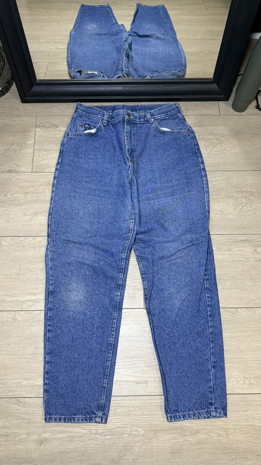 Lee Vintage 1990s Women’s Lee Riders Mom Jeans 14 Size 36" / US 14 / IT 50 - 1 Thumbnail