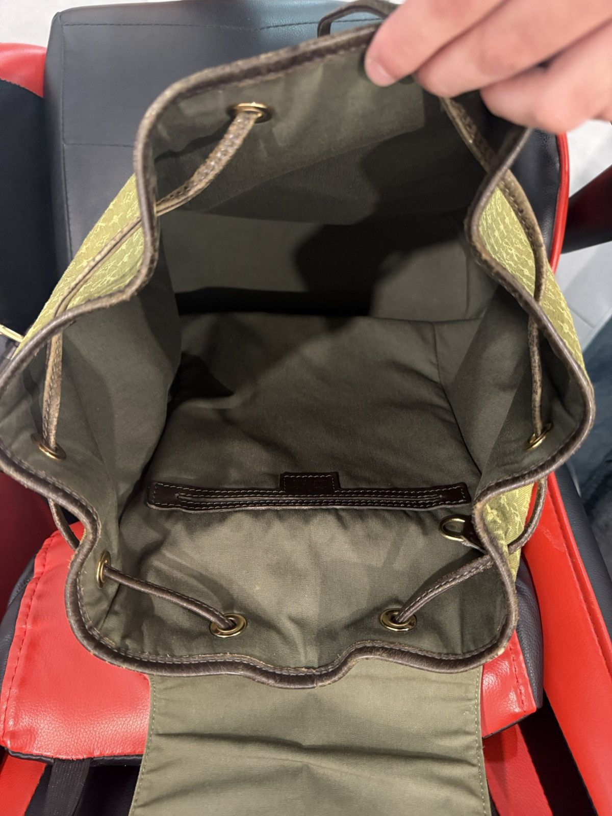 Louis Vuitton Louis Vuitton Mini Lin Monogram Montsouris Backpack Size ONE SIZE - 5 Thumbnail
