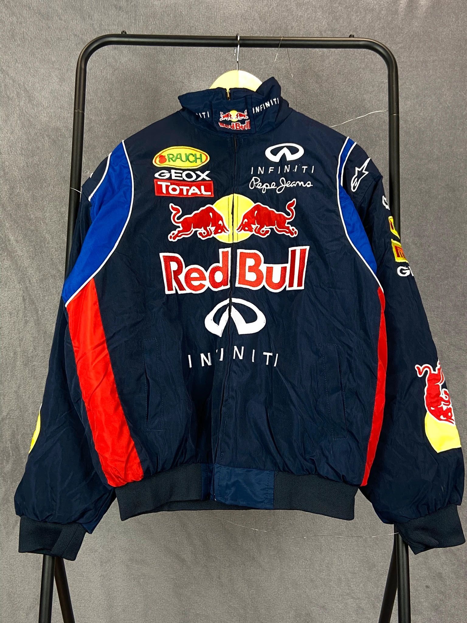 Red Bull Vintage Red Bull Navy Jacket Size XL Size US XL / EU 56 / 4 - 1 Thumbnail