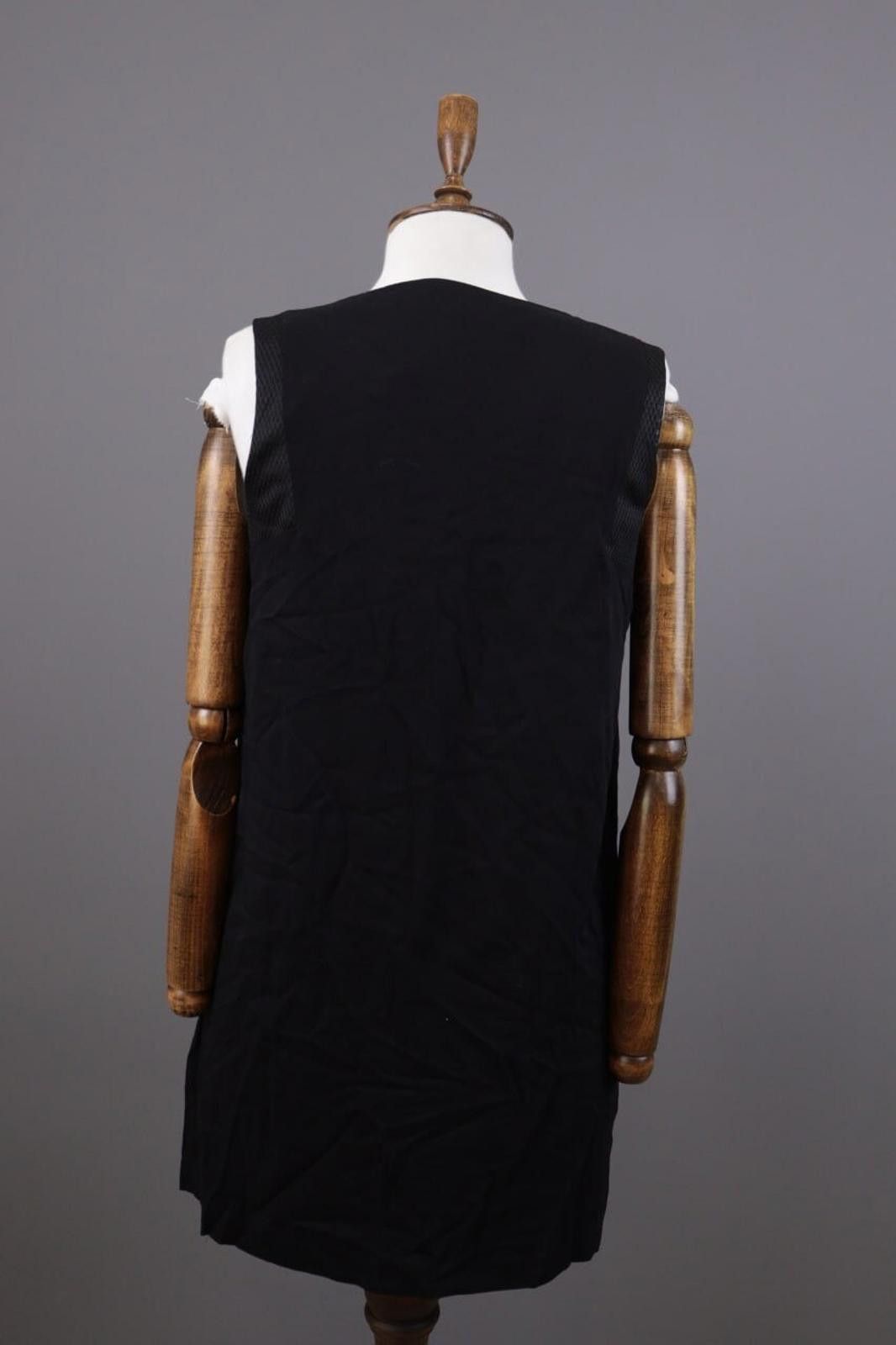 Designer Cop Copine Black Wham Robe Tank Shift Midi Dress Size 40 / M Size M / US 6-8 / IT 42-44 - 8 Thumbnail