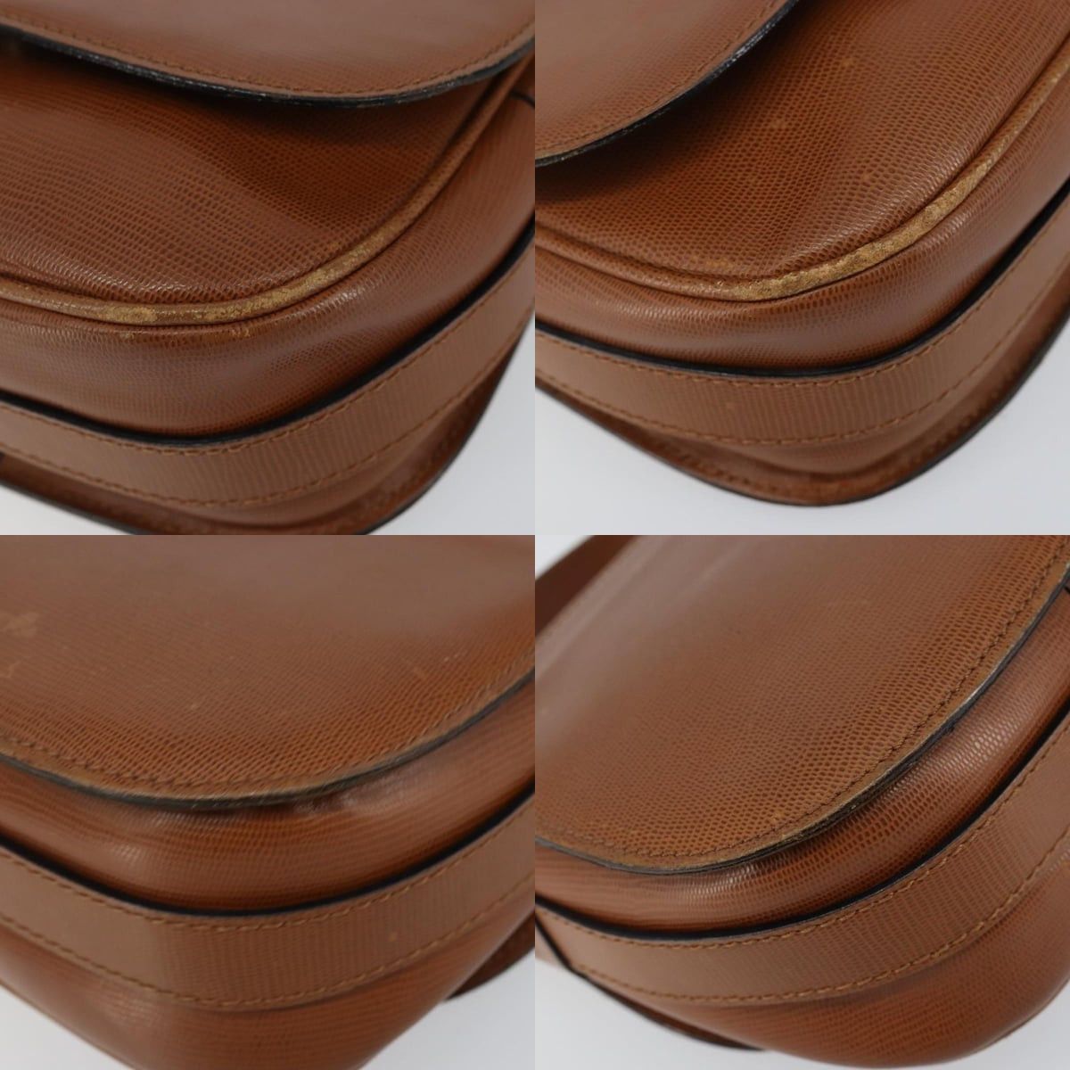 Celine CELINE Shoulder Bag Leather Brown Gold Size ONE SIZE - 10 Thumbnail