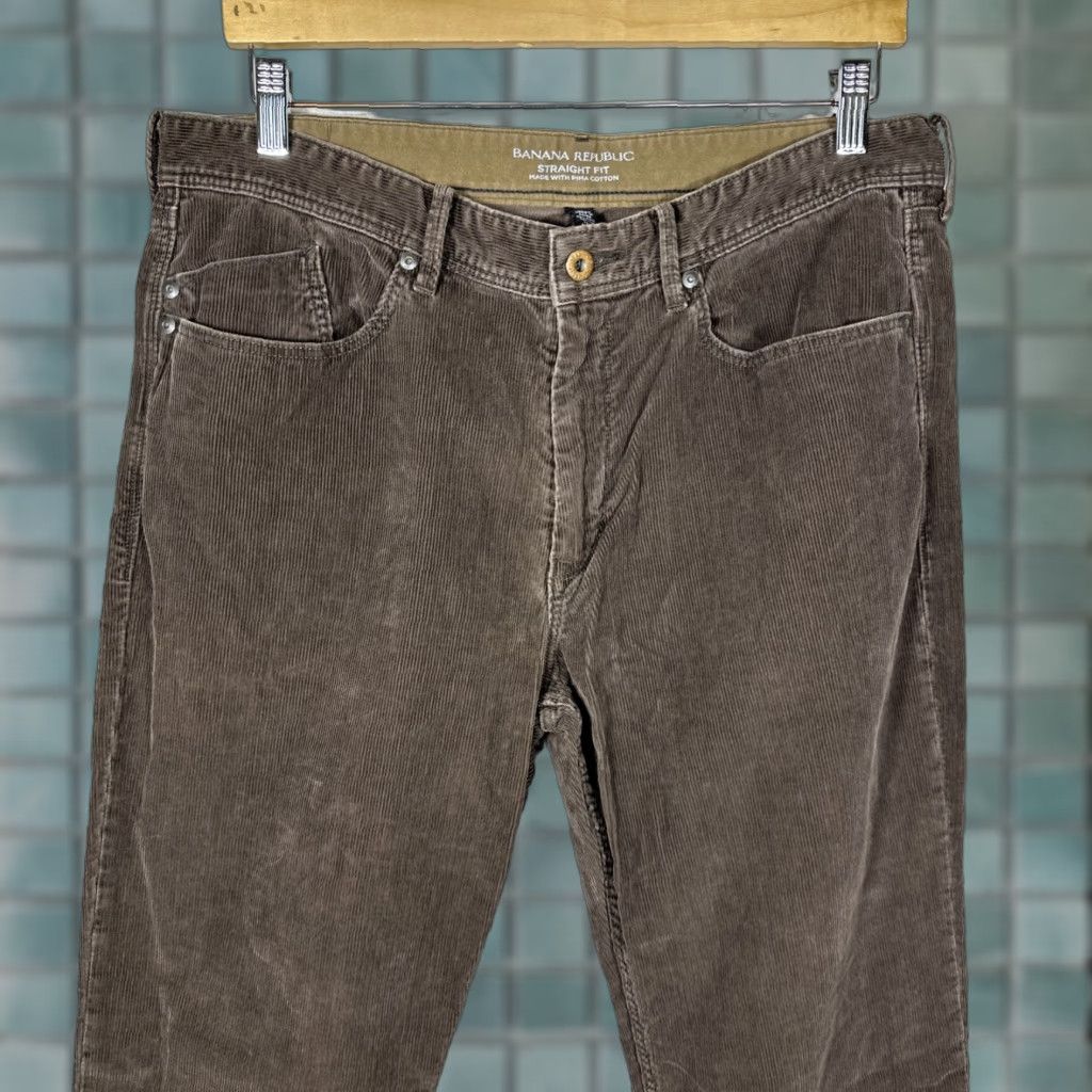 Banana Republic Banana Republic Pants Chino Straight Fit Brown 34x32 Cotton Pima Size US 34 / EU 50 - 1 Thumbnail
