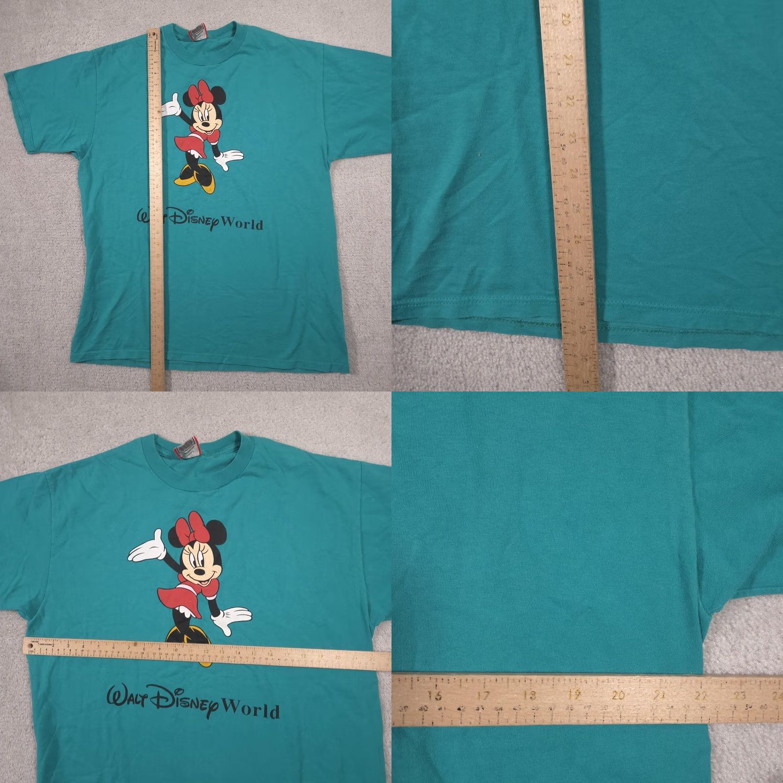 Disney VINTAGE Disney Minnie Mouse Shirt Mens OS Green Walt Disney World Tee USA 90s Size US M / EU 48-50 / 2 - 8 Thumbnail