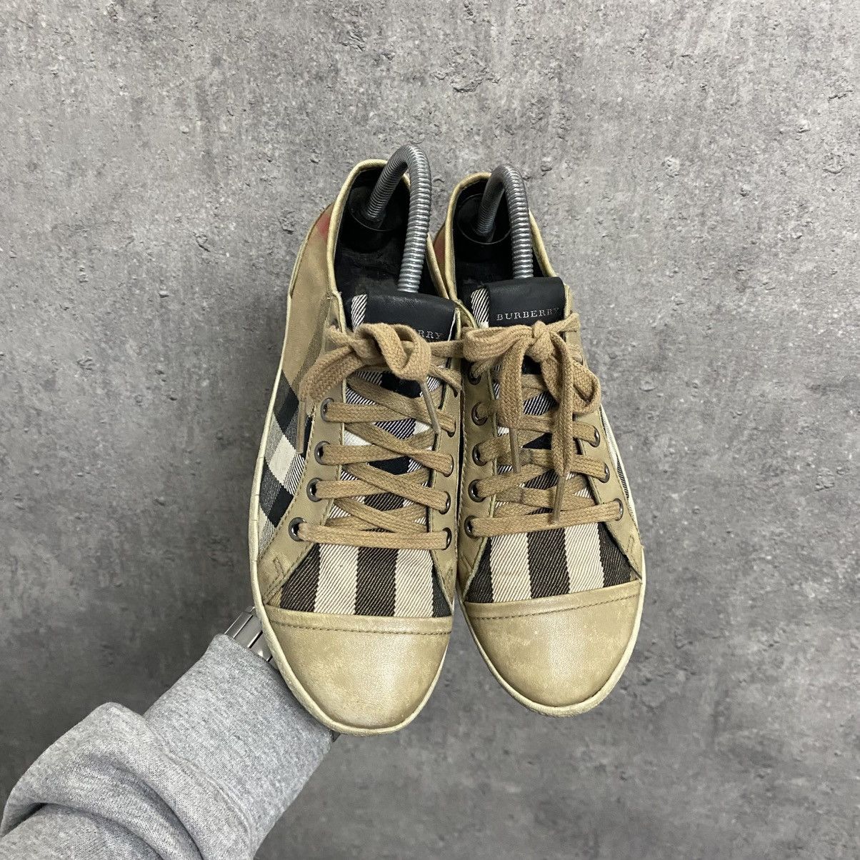 Burberry Burberry Nova Check Low Top Shoes Size US 7 / IT 37 - 3 Thumbnail