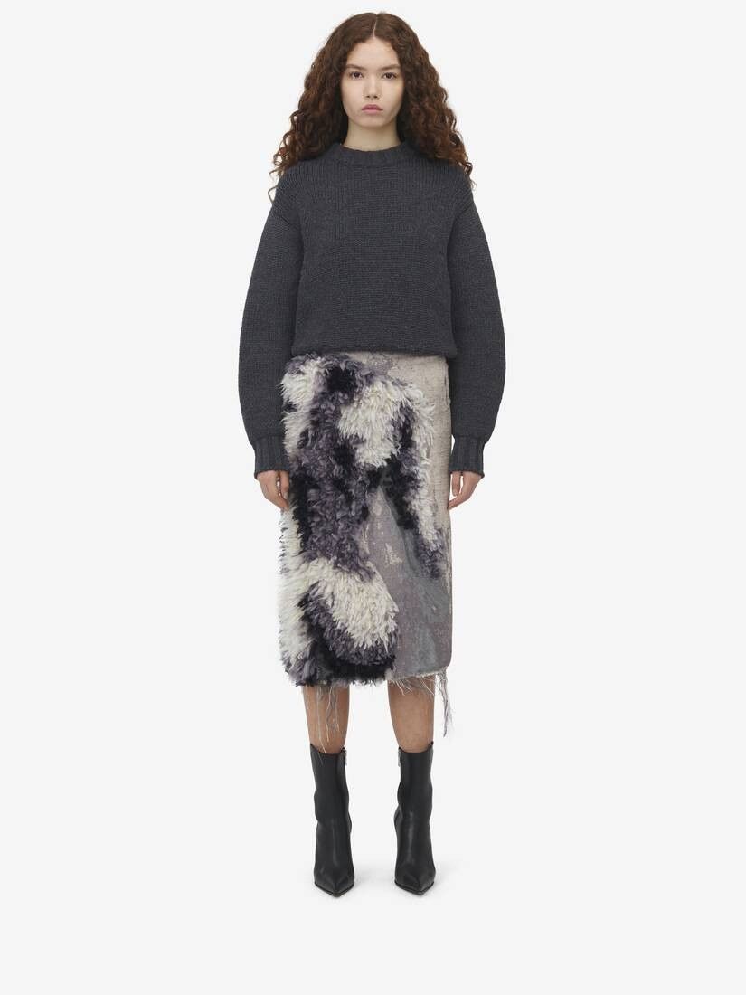 Alexander McQueen o1srvl11e0326 Crew Neck Jumper in Grey Size S / US 4 / IT 40 - 2 Thumbnail