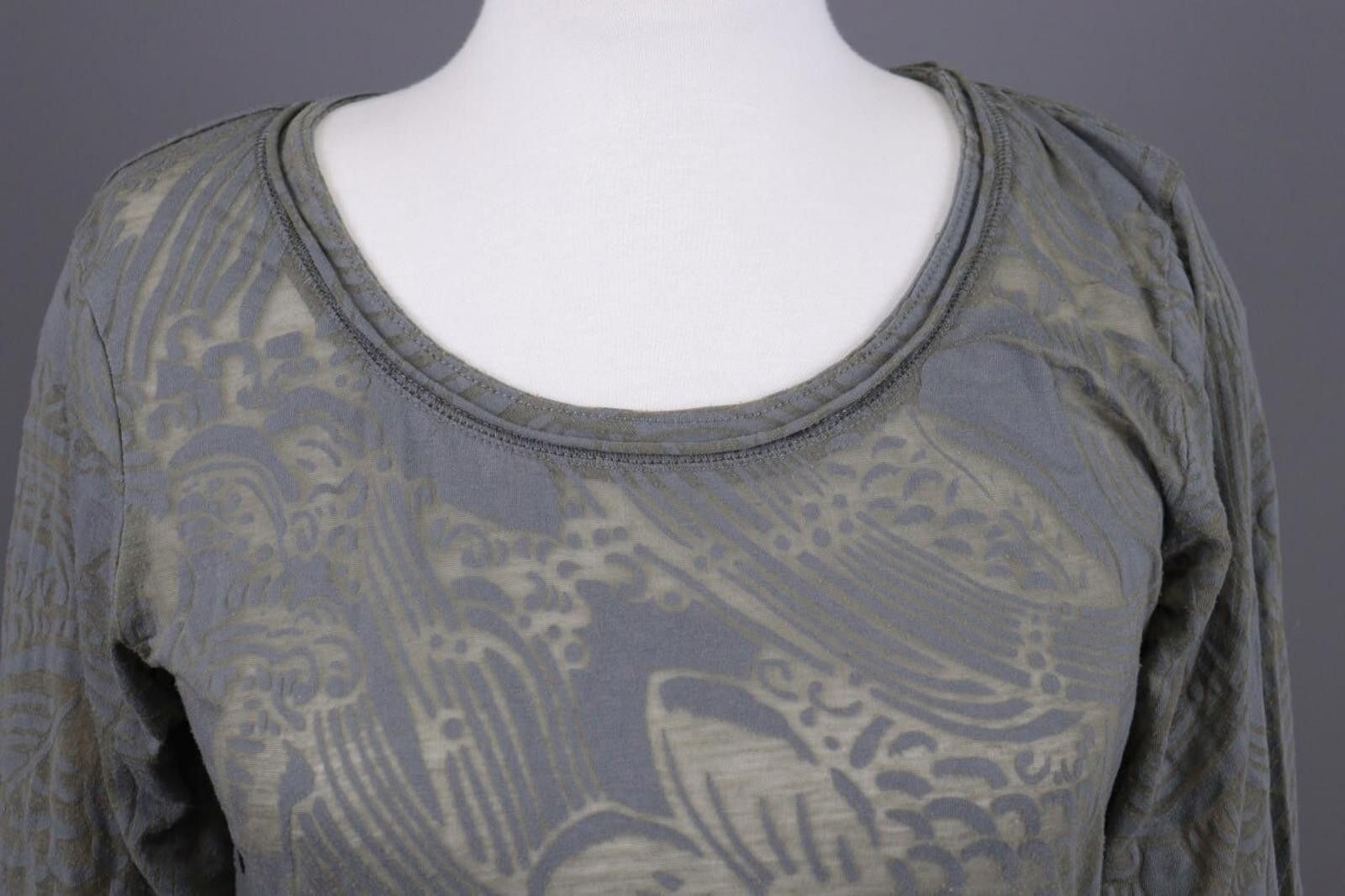 Rundholz Rundholz Gray Floral Mesh Knit Lagenlook Pullover Size L Size L / US 10 / IT 46 - 4 Thumbnail