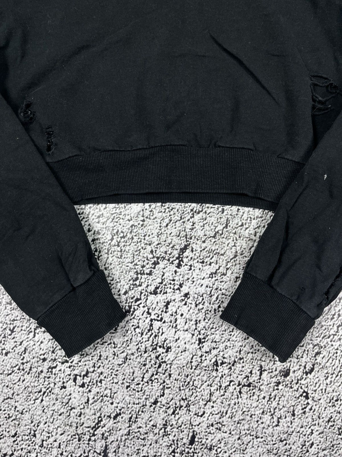 Vintage Vintage Y2K cropped ripped hoodie opium avantgarde style S Size S / US 4 / IT 40 - 3 Thumbnail