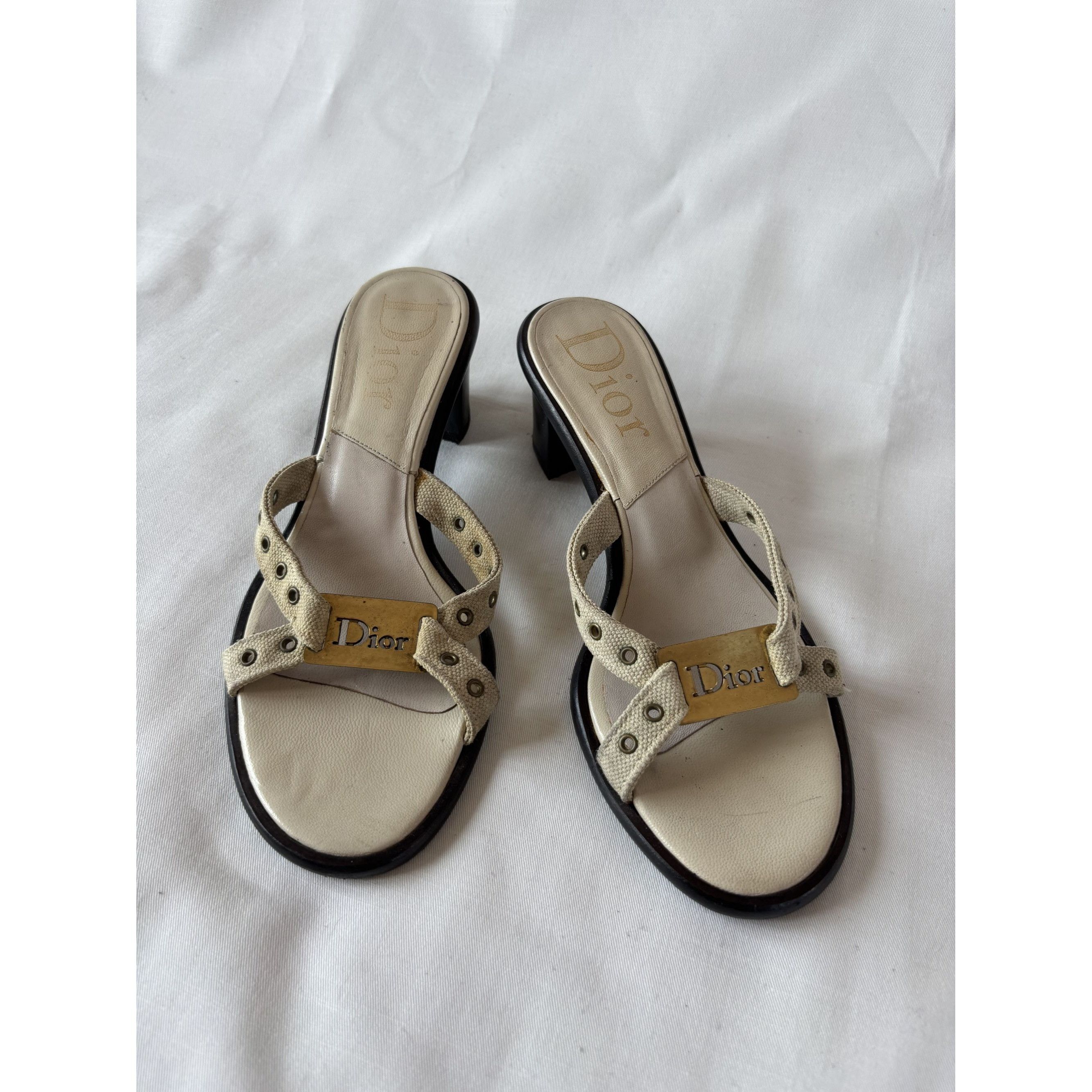 Dior Dior square heel mules Size US 8 / IT 38 - 2 Thumbnail