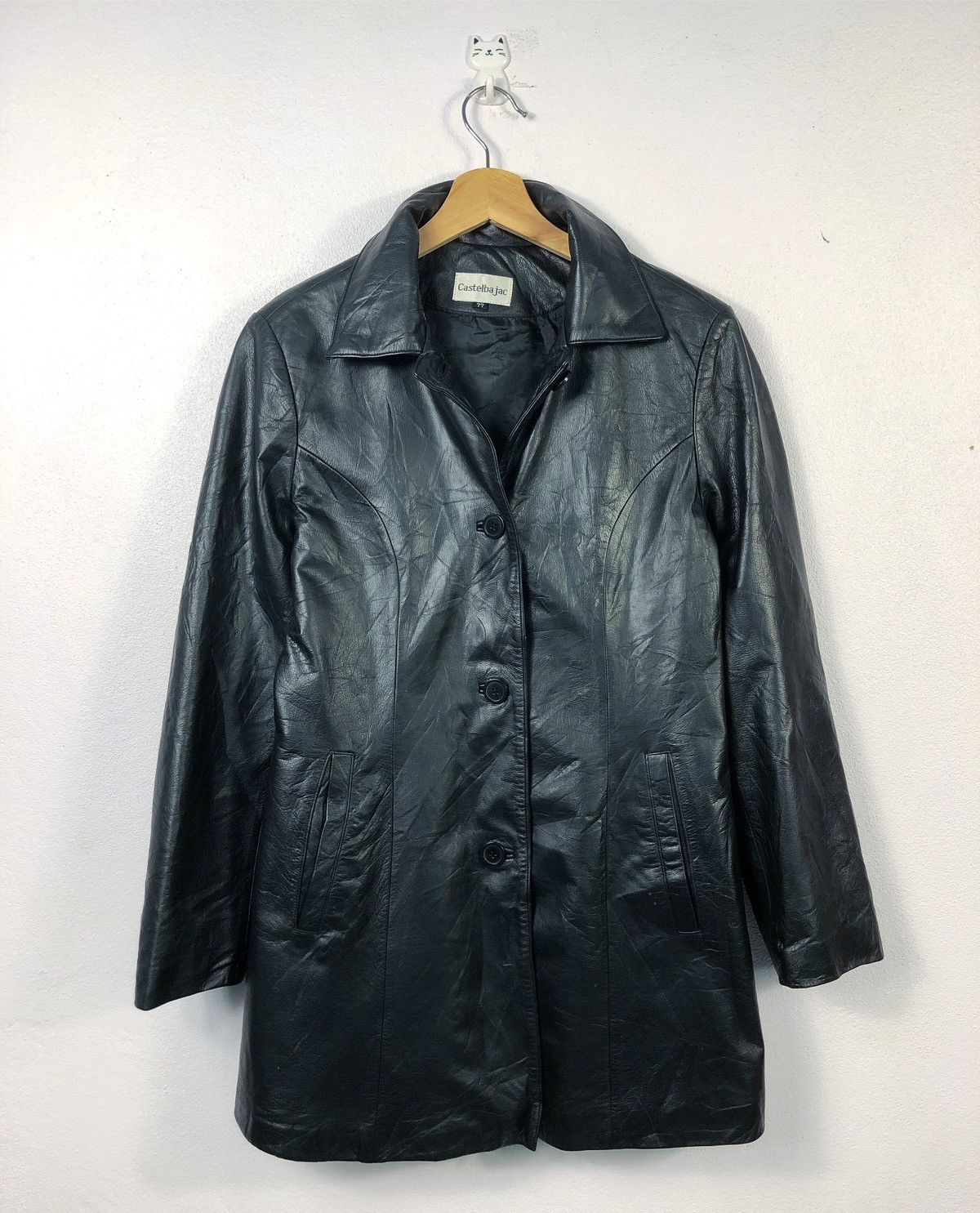 Jean Charles De Castelbajac Rare Vintage JC Castelbajac Button Leather Jacket Size US XS / EU 42 / 0 - 2 Thumbnail